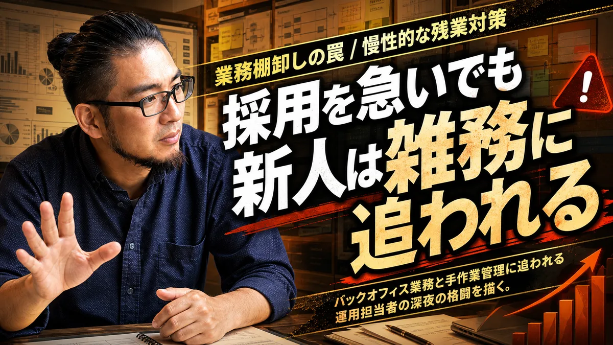 ai 人手不足 解消を急ぐ企業が陥る雑務の泥沼。採用前に着手すべき業務棚卸しの実務手順
