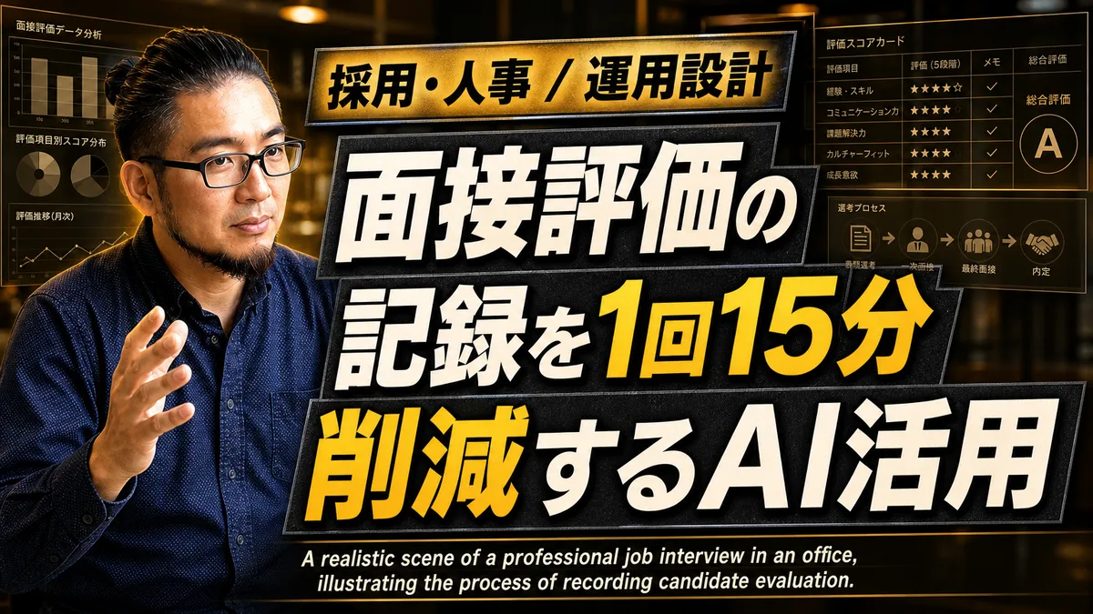 面接の評価理由を説明できない組織は、AIで選考を効率化しても優秀な人材から見限られます