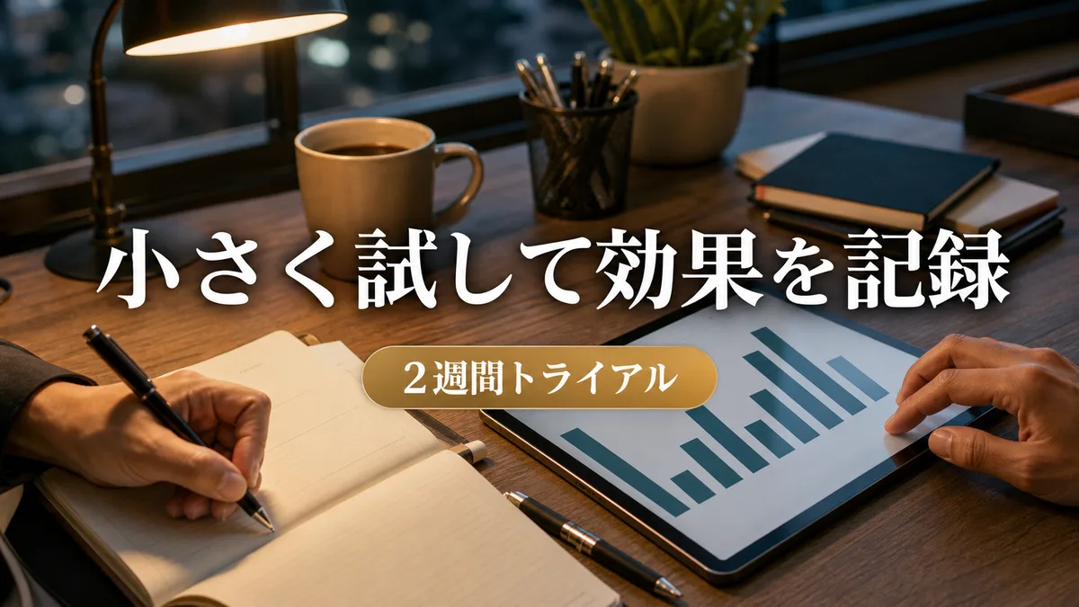 タブレットに表示された時間削減効果のグラフを確認しながら記録をつける様子