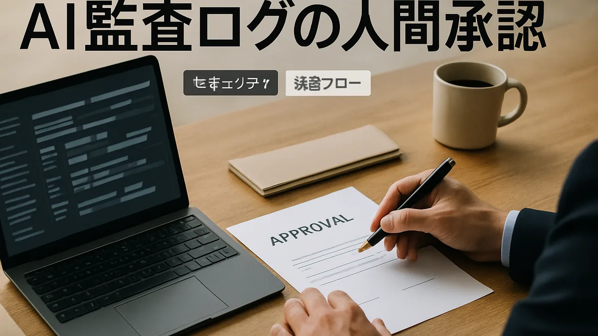 セキュリティログを確認した上で最終承認を行うセキュリティ責任者