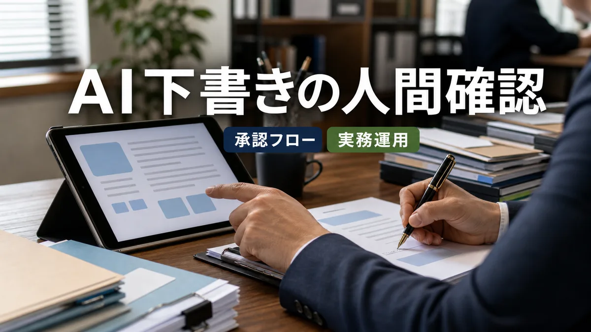AIが作成した回答の下書きをタブレットで確認し承認する管理者