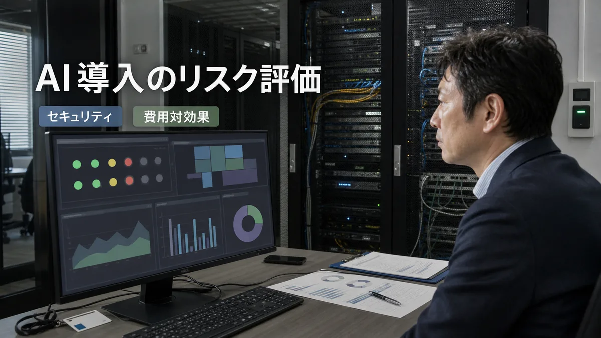 IT管理部門でモニターの監視画面を見ながらセキュリティ設定を確認する責任者