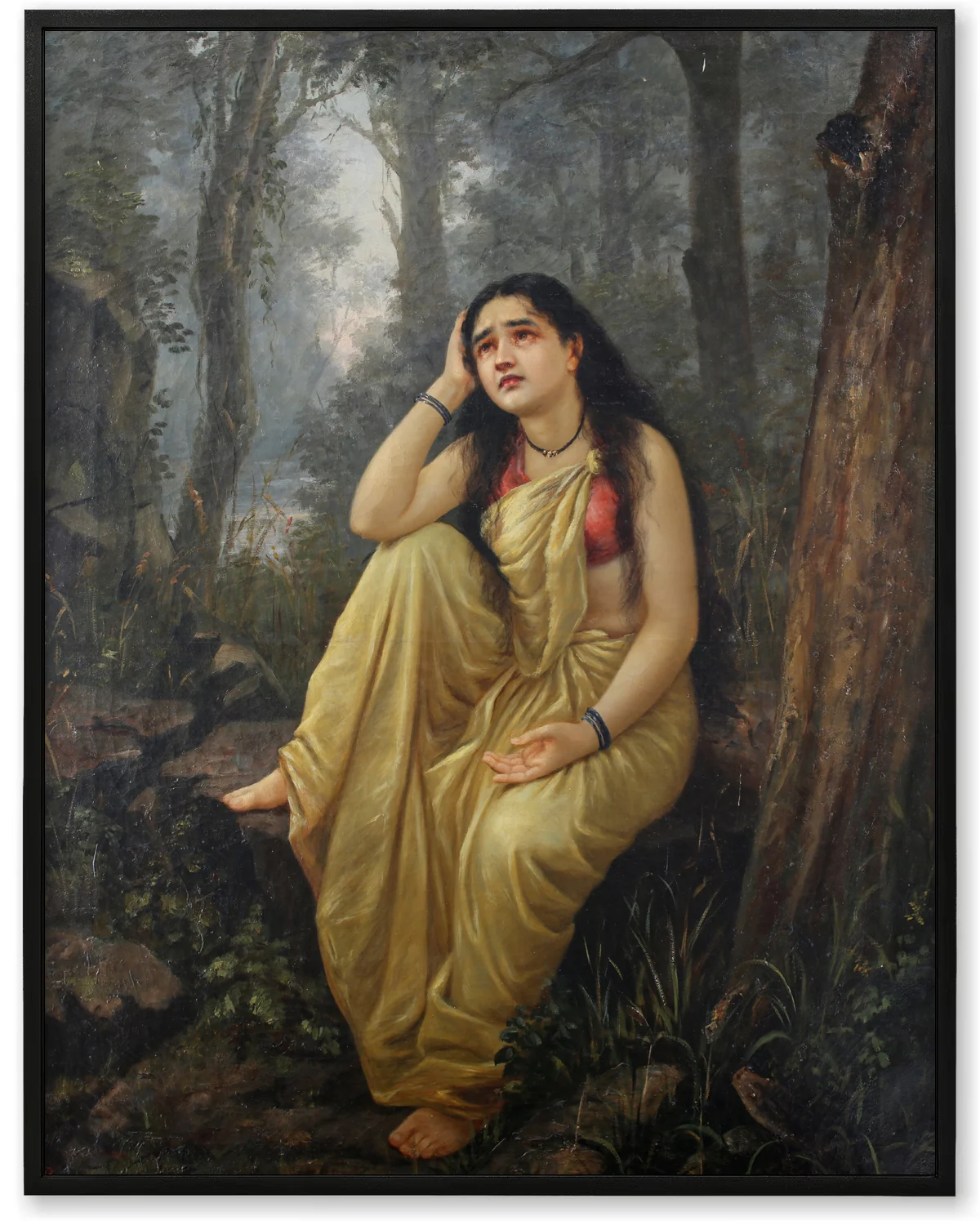 Damayanti in Forest Art