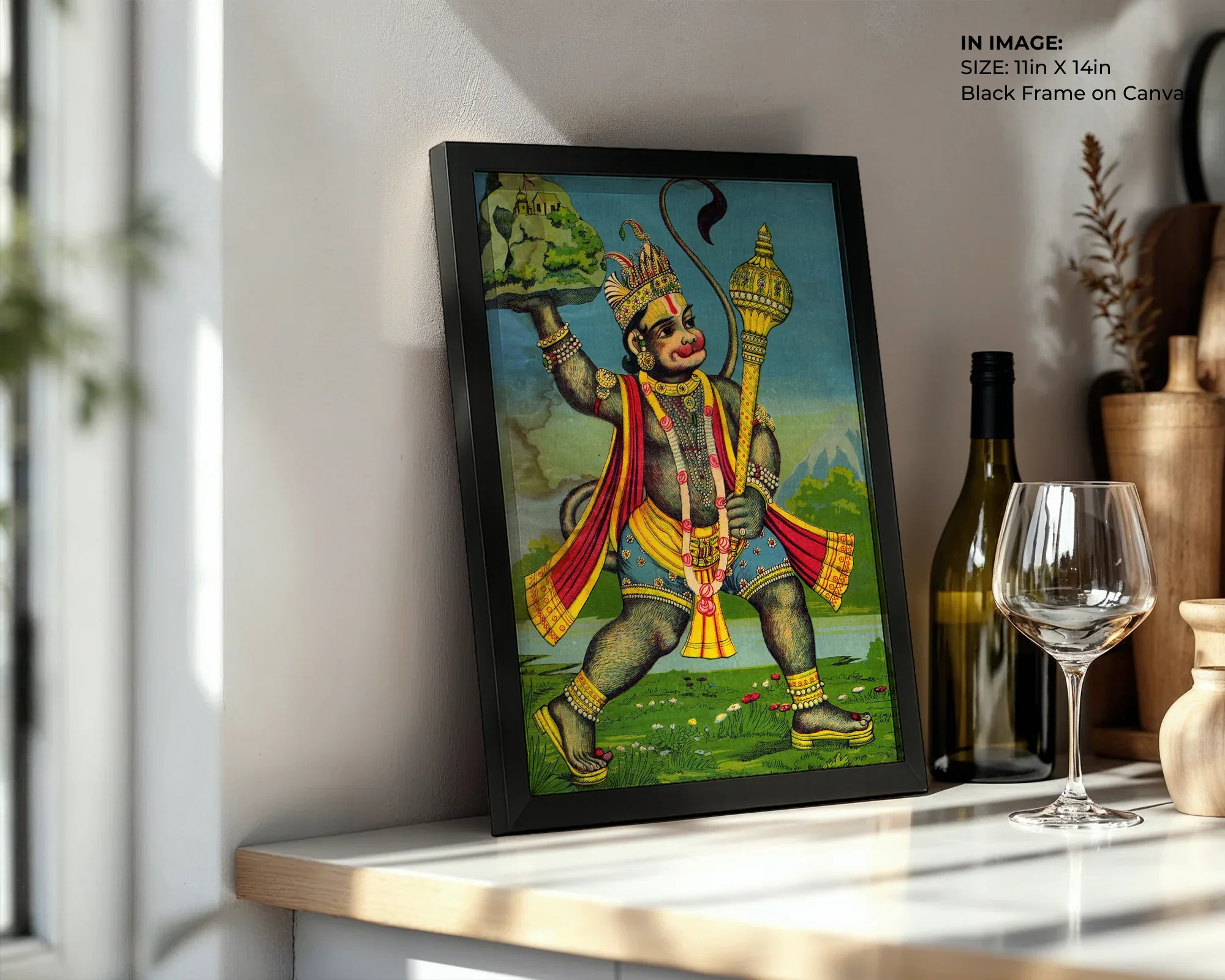 Hanuman with Mountain – Epic Courage Art - Gallery Image 3