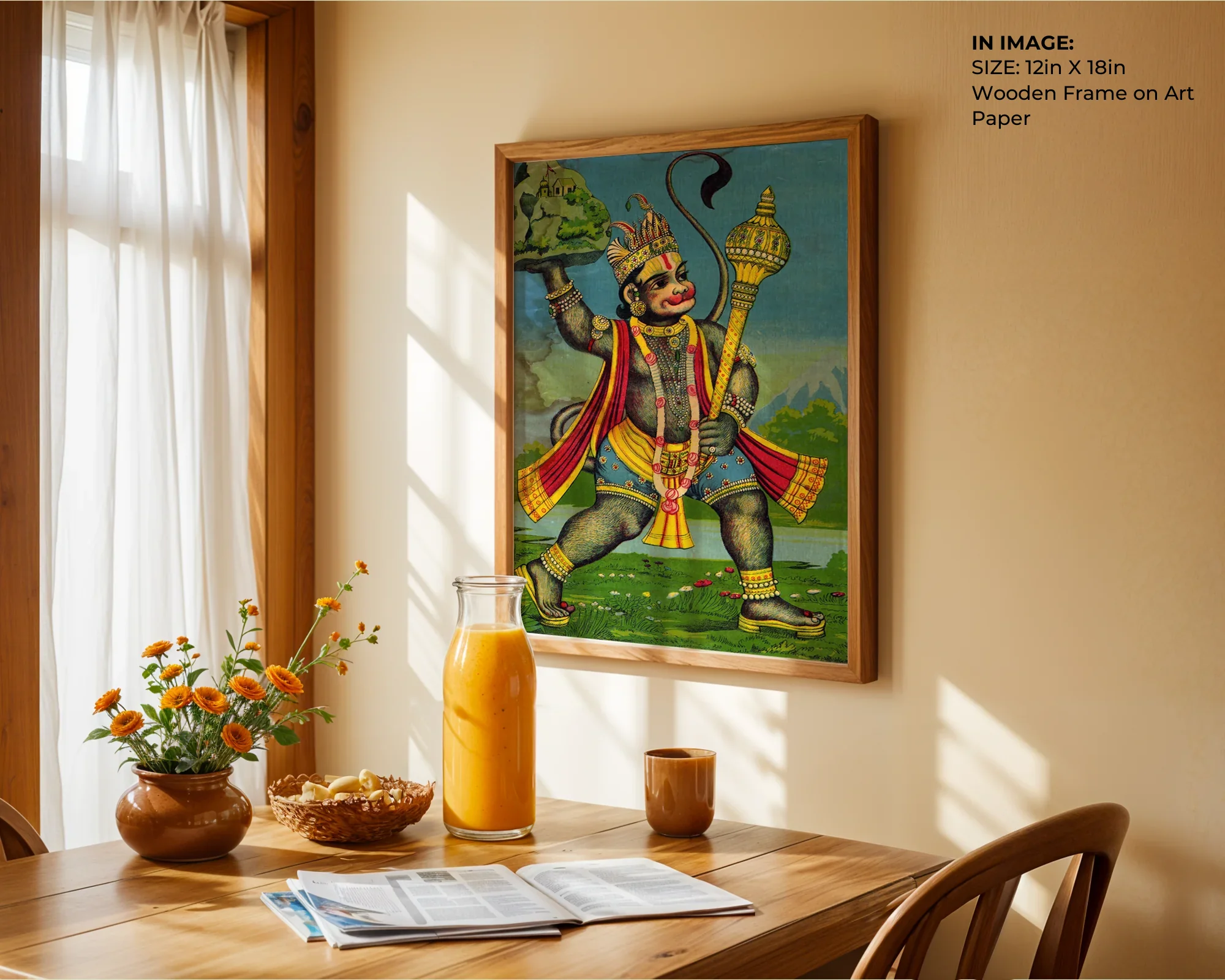 Hanuman with Mountain – Epic Courage Art - Gallery Image 4