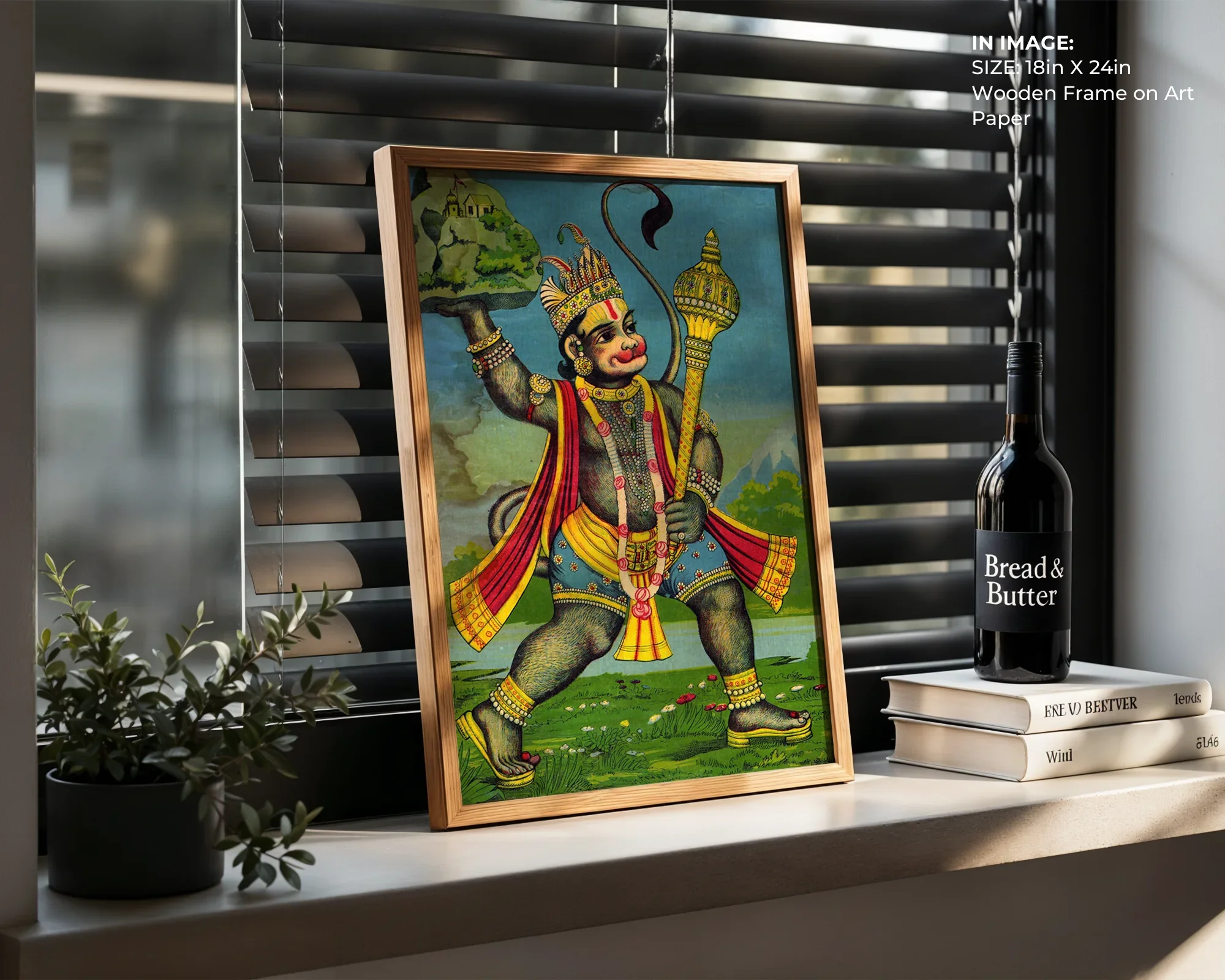 Hanuman with Mountain – Epic Courage Art - Gallery Image 5