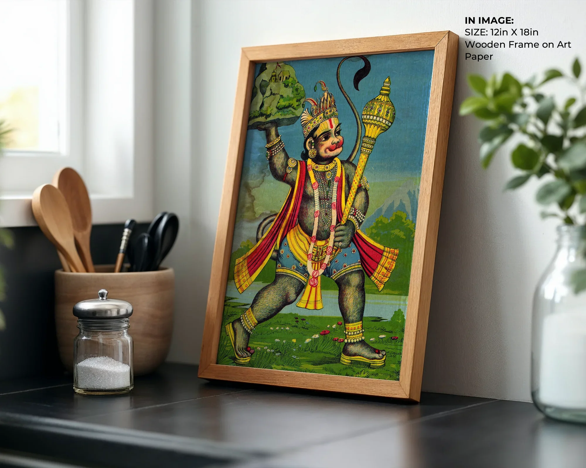 Hanuman with Mountain – Epic Courage Art - Gallery Image 7