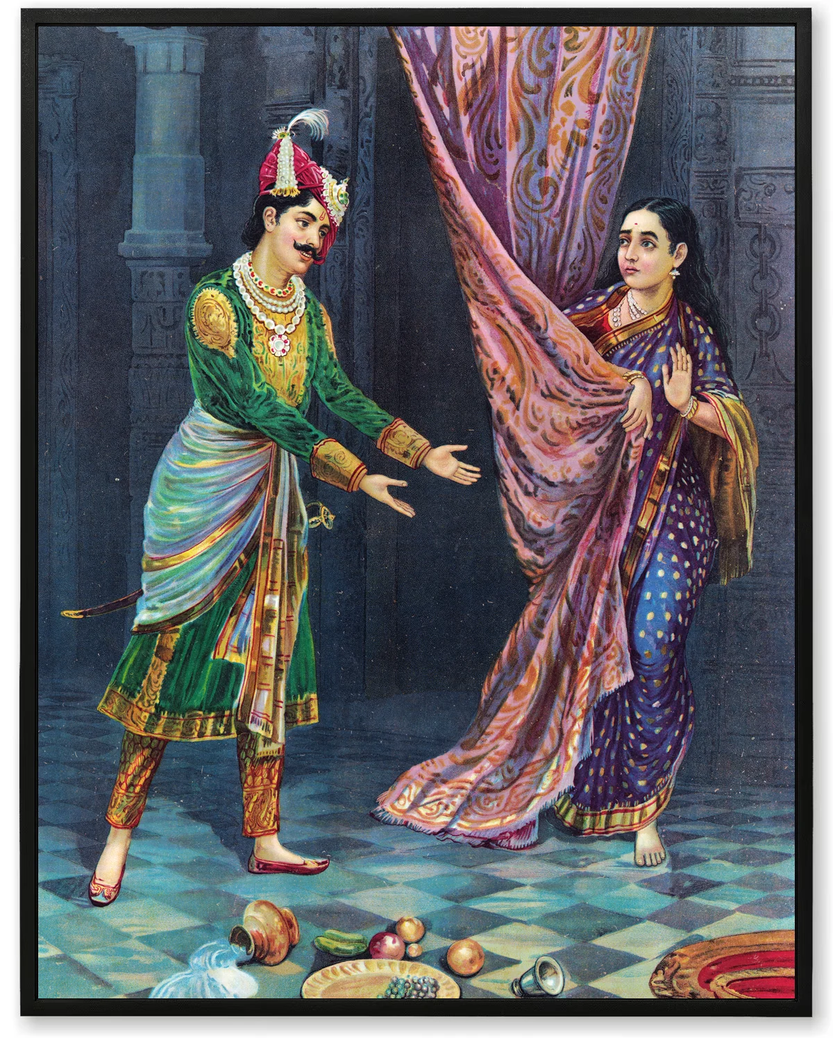 Keechaka & Sairandhri – Mahabharata Tension Art