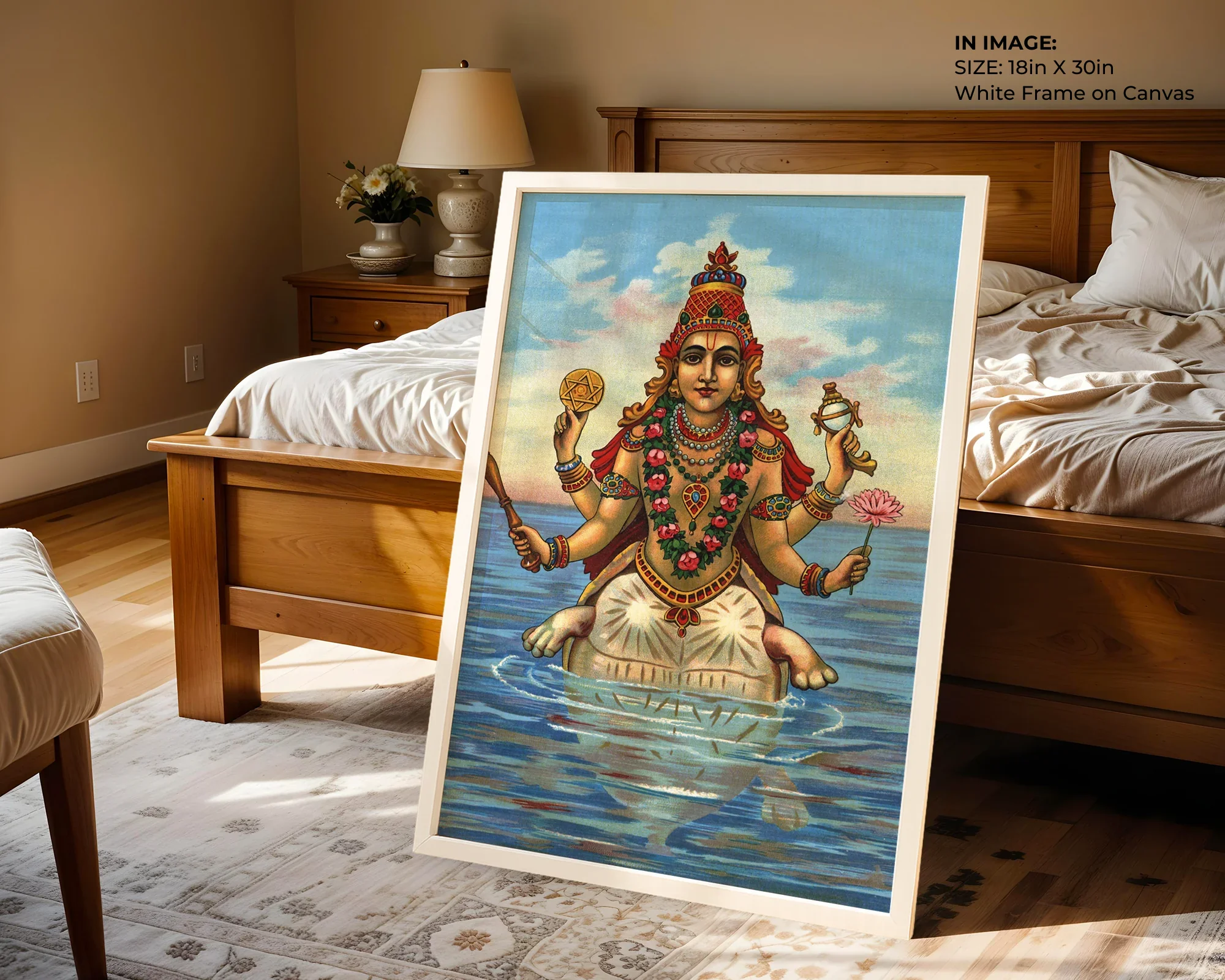 Kurma Avatar – Divine Turtle Wall Art - Gallery Image 1