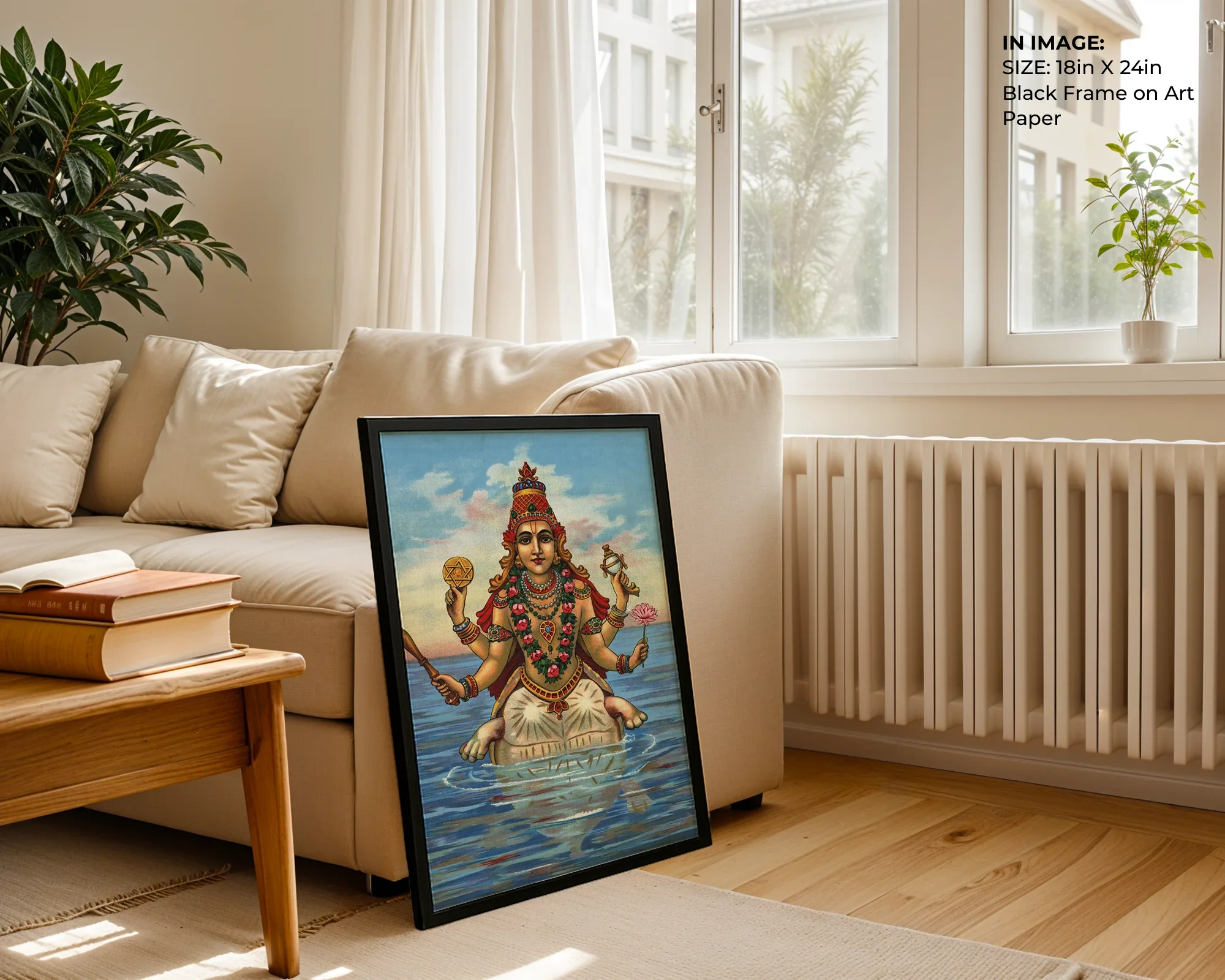 Kurma Avatar – Divine Turtle Wall Art - Gallery Image 2