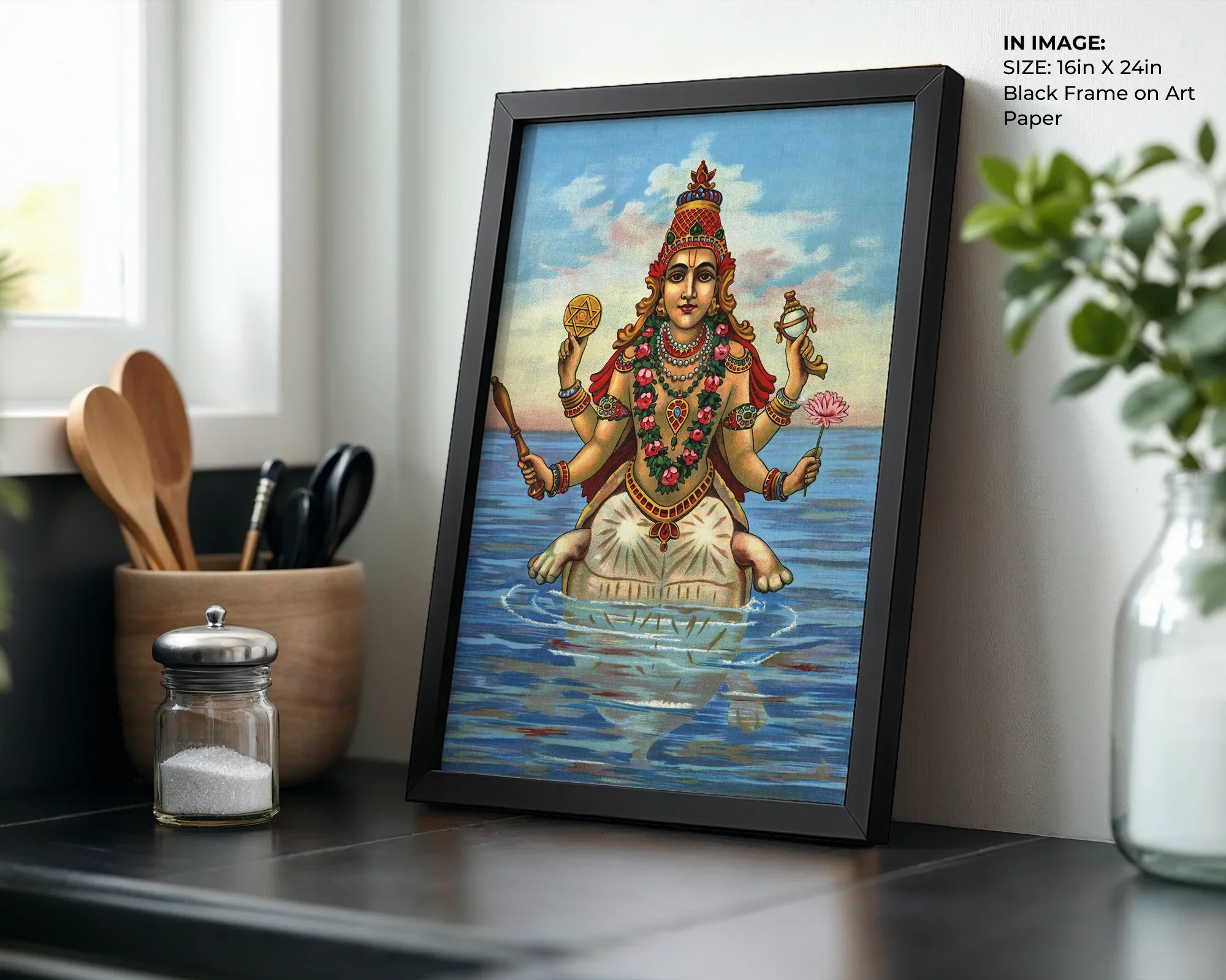 Kurma Avatar – Divine Turtle Wall Art - Gallery Image 3