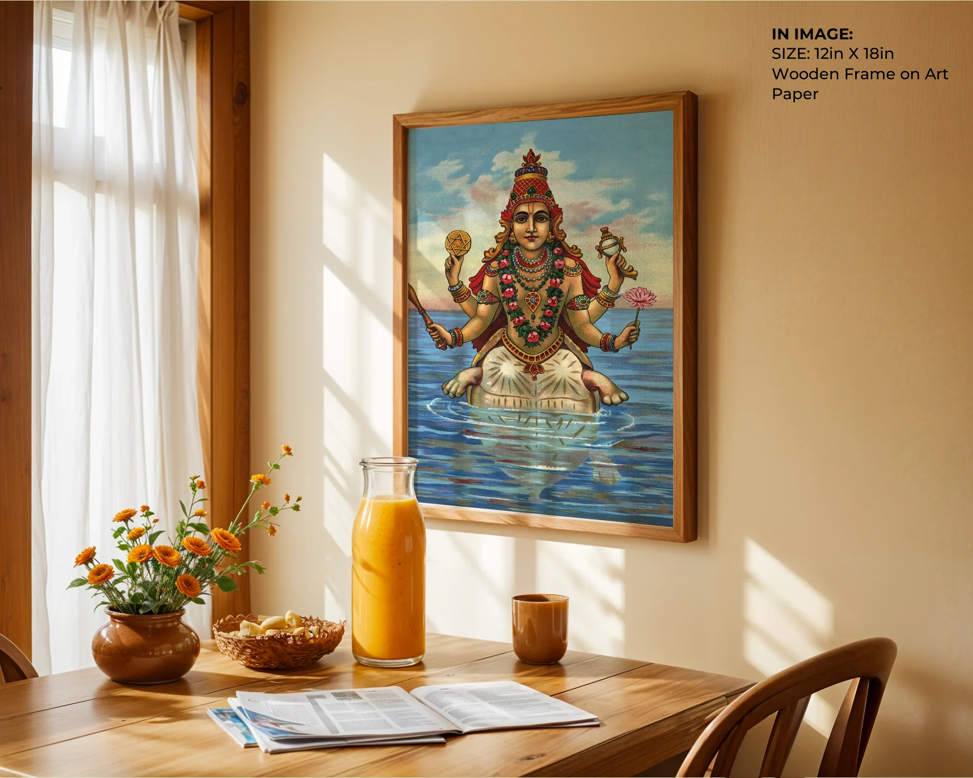 Kurma Avatar – Divine Turtle Wall Art - Gallery Image 4