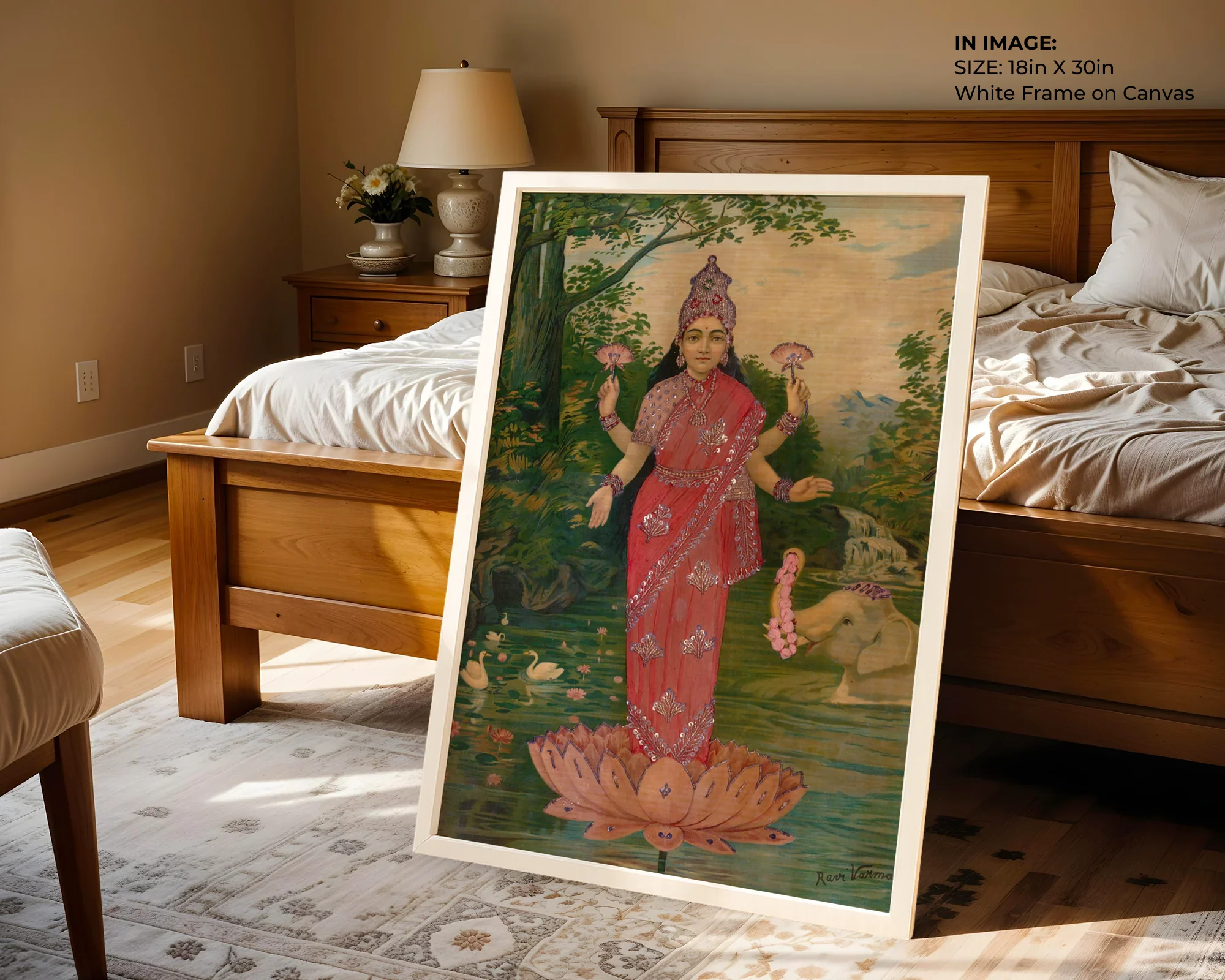 Lakshmi Embellished – Divine Wealth Art - Gallery Image 1