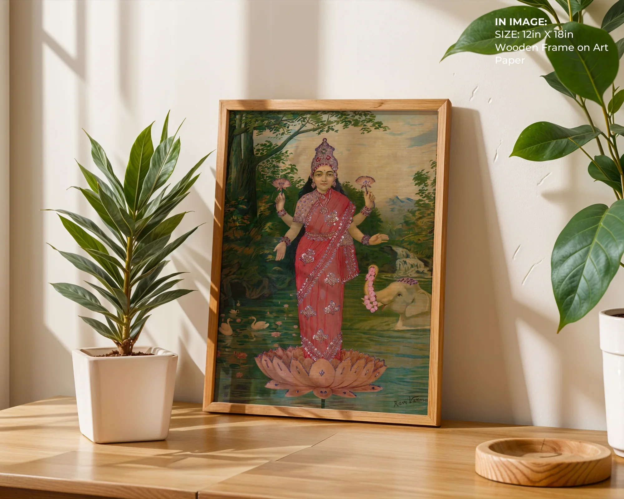 Lakshmi Embellished – Divine Wealth Art - Gallery Image 4