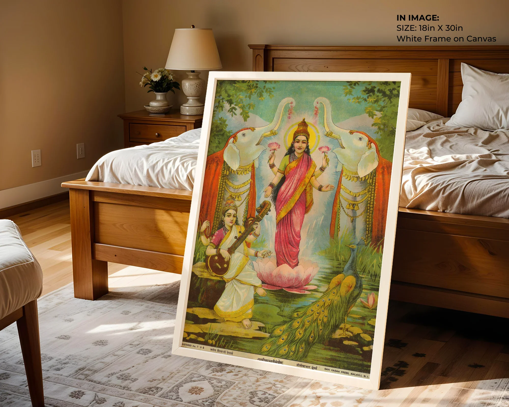 Lakshmi Saraswati Sanyog – Divine Blessings Art - Gallery Image 1