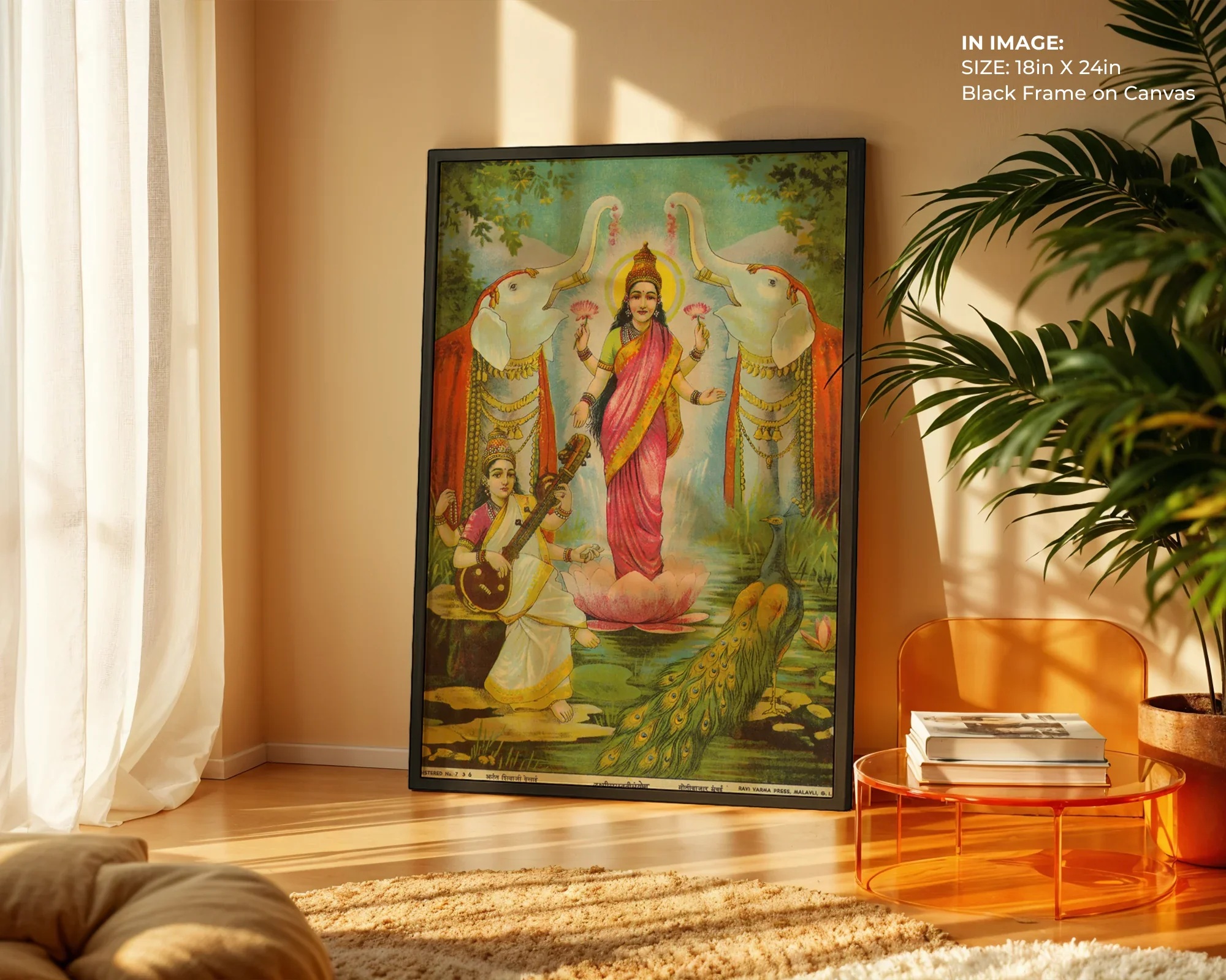 Lakshmi Saraswati Sanyog – Divine Blessings Art - Gallery Image 2