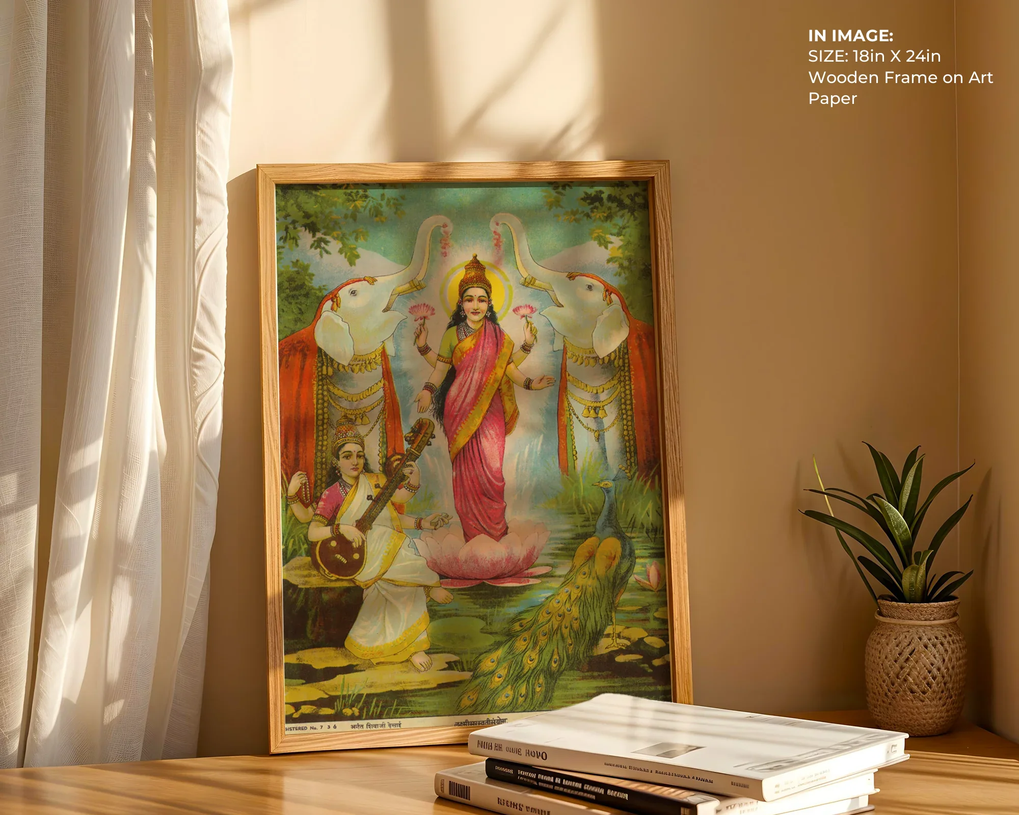 Lakshmi Saraswati Sanyog – Divine Blessings Art - Gallery Image 4