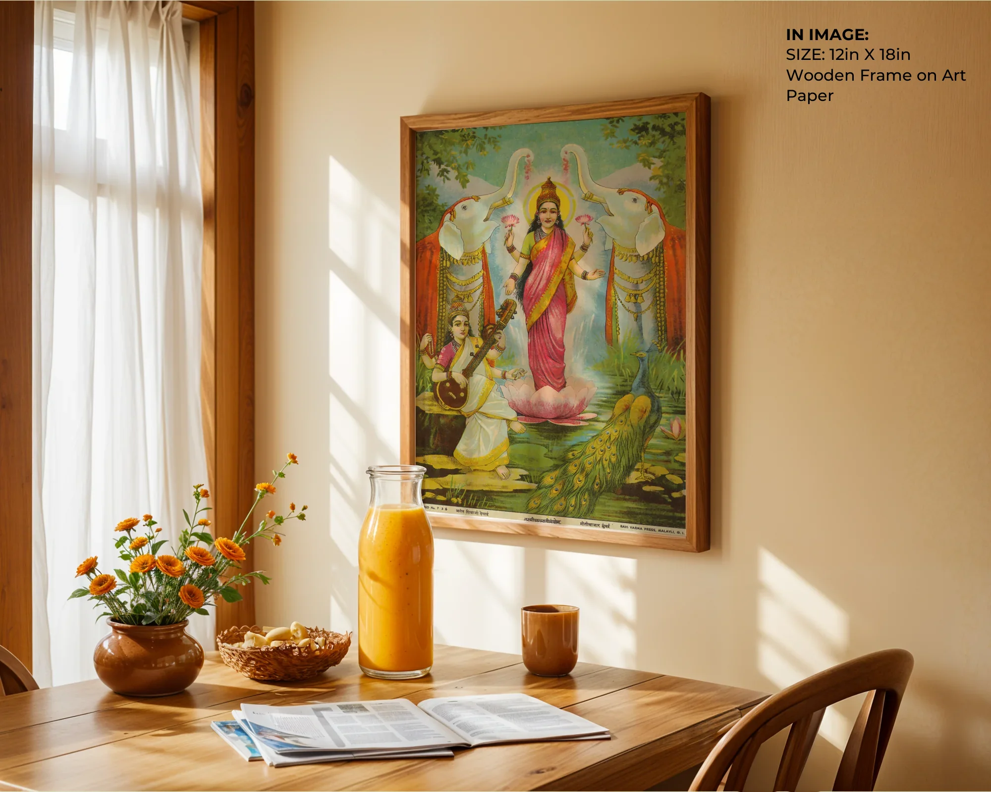 Lakshmi Saraswati Sanyog – Divine Blessings Art - Gallery Image 5
