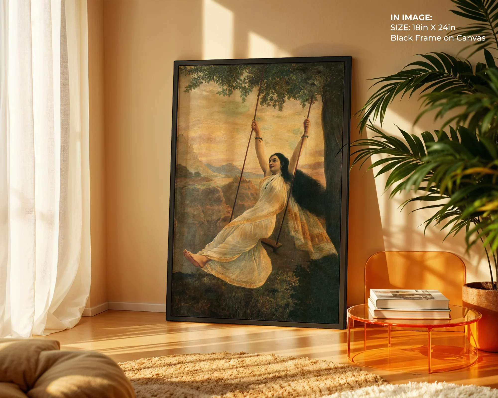 Mohini on a Swing – Divine Beauty Art - Gallery Image 2