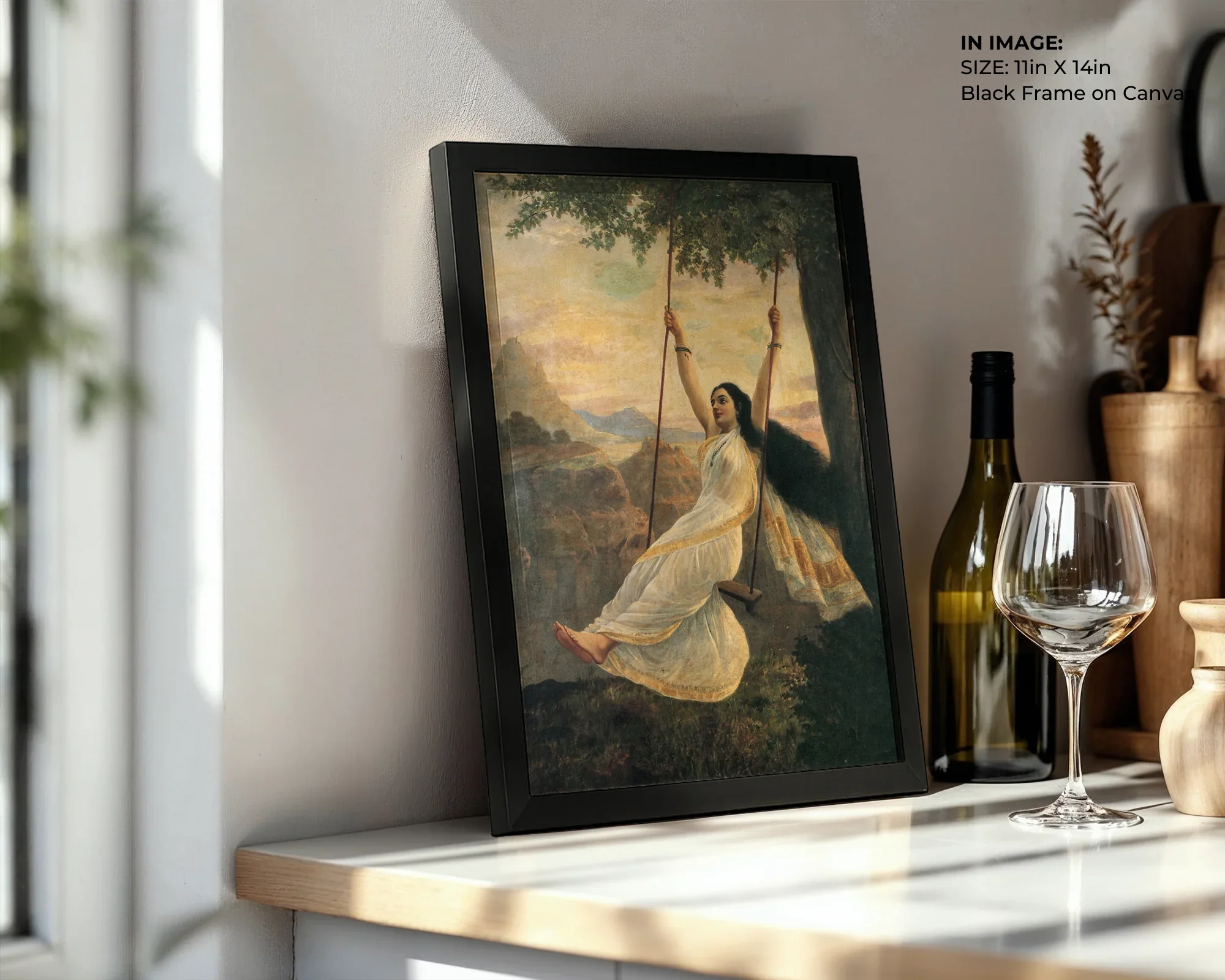 Mohini on a Swing – Divine Beauty Art - Gallery Image 3