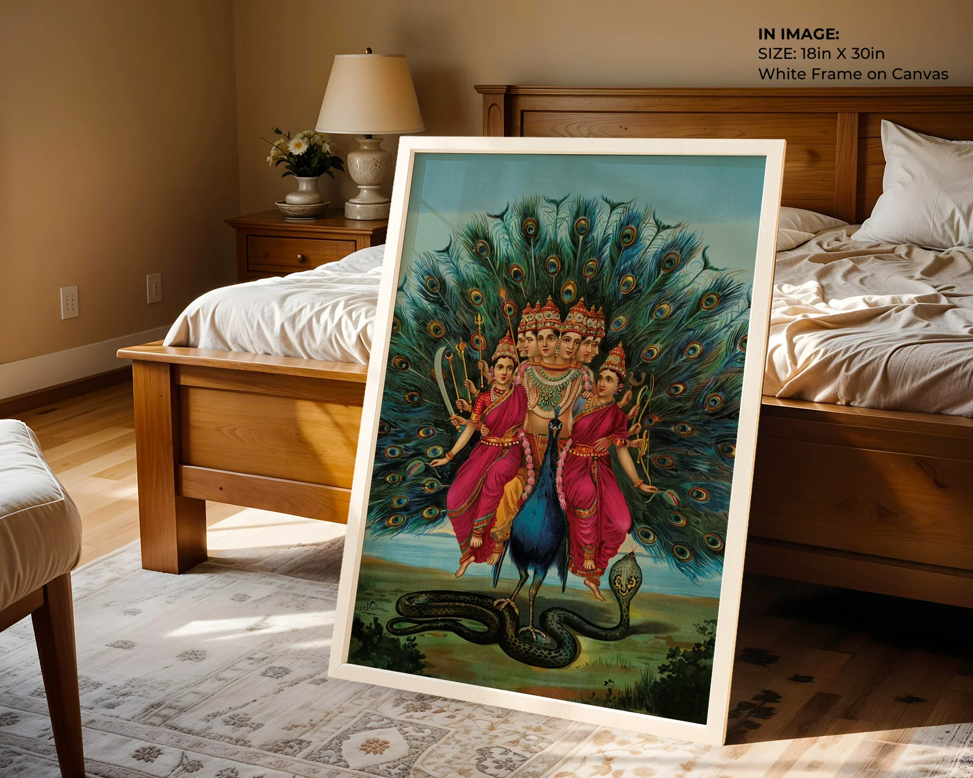 Murugan – Divine Peacock Art - Gallery Image 1