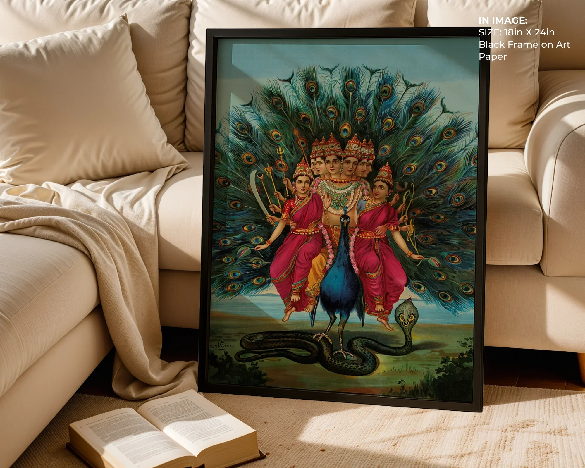 Murugan – Divine Peacock Art - Gallery Image 2
