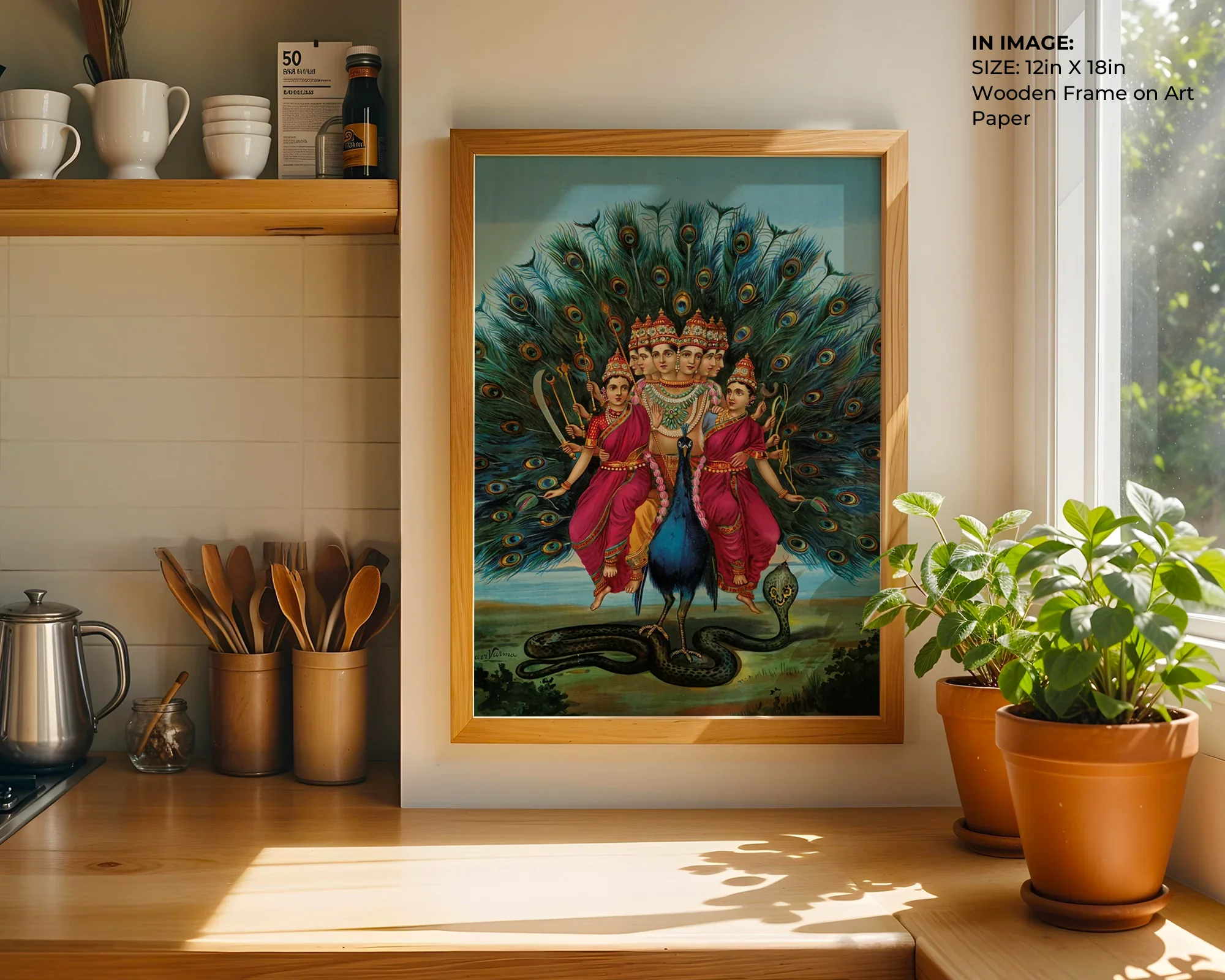 Murugan – Divine Peacock Art - Gallery Image 5