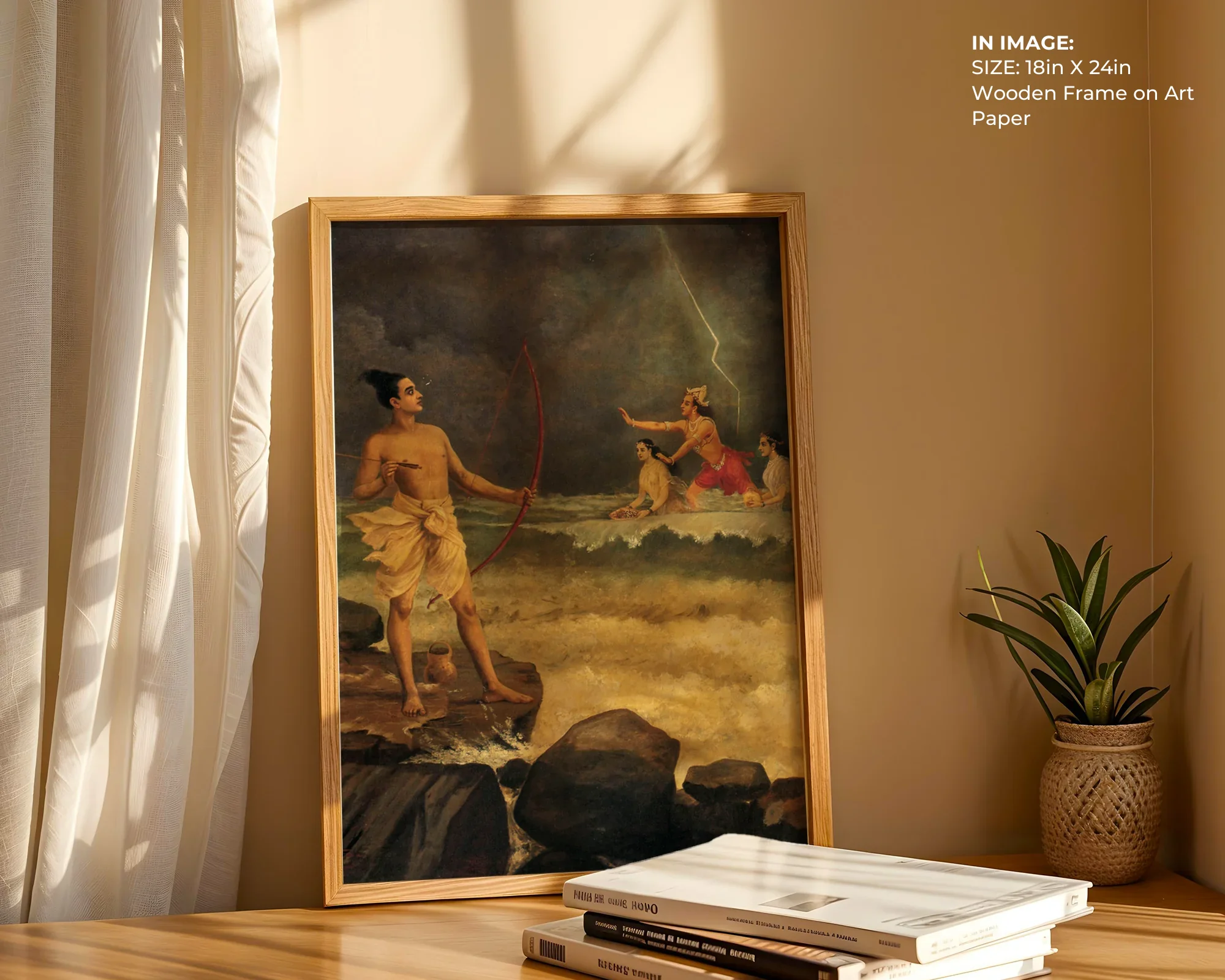 Rama & Sea God – Epic Ramayana Art - Gallery Image 4