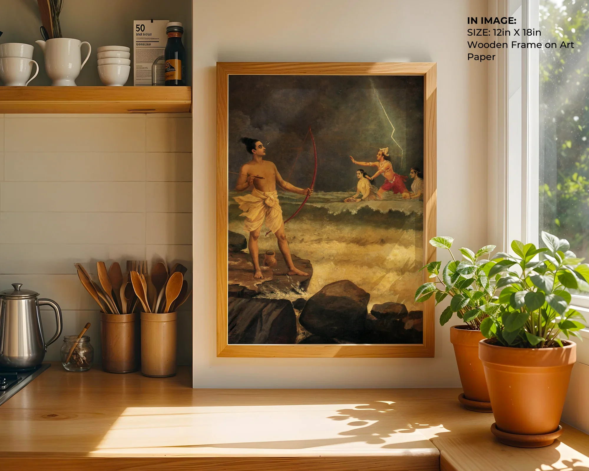 Rama & Sea God – Epic Ramayana Art - Gallery Image 5