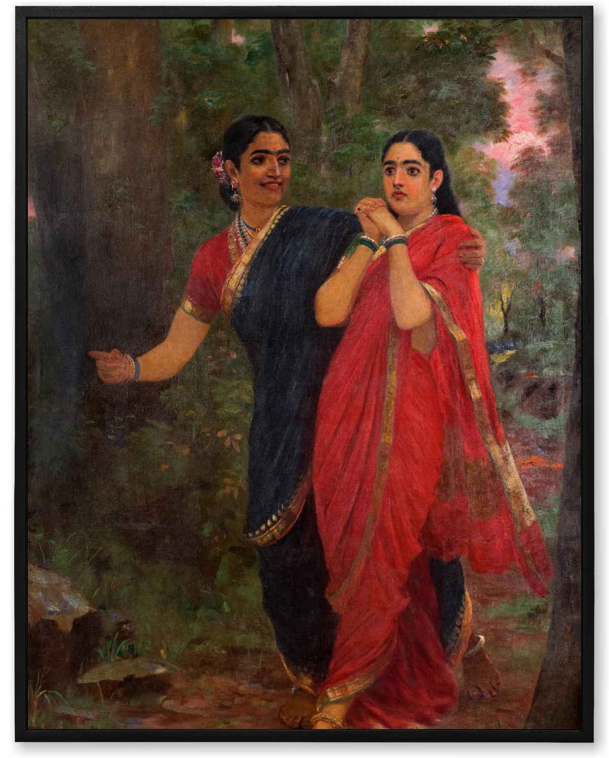 Draupadi & Simhika – Epic Encounter Art