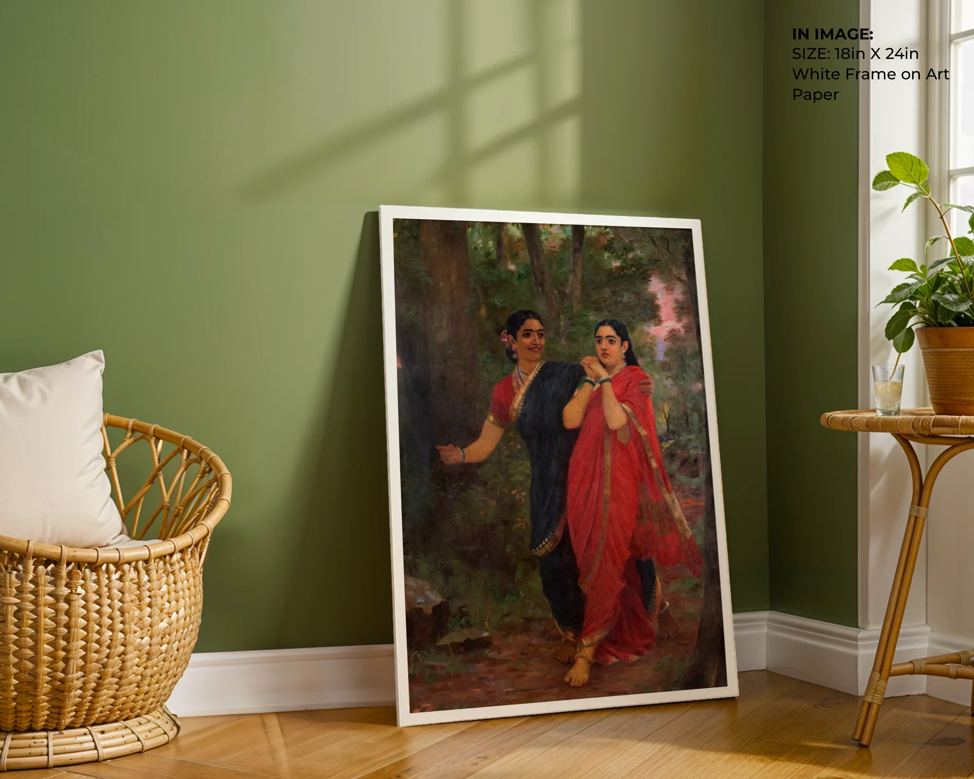 Draupadi & Simhika – Epic Encounter Art - Gallery Image 1
