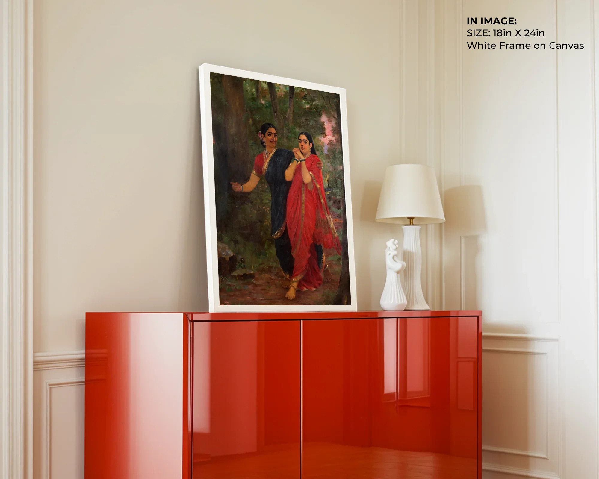 Draupadi & Simhika – Epic Encounter Art - Gallery Image 2