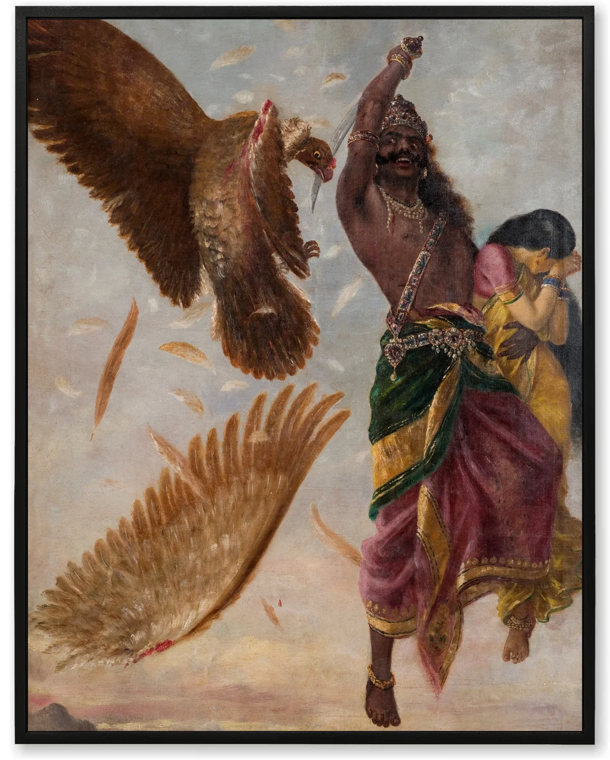 Ravana, Sita & Jatayu – Ramayana Drama Art