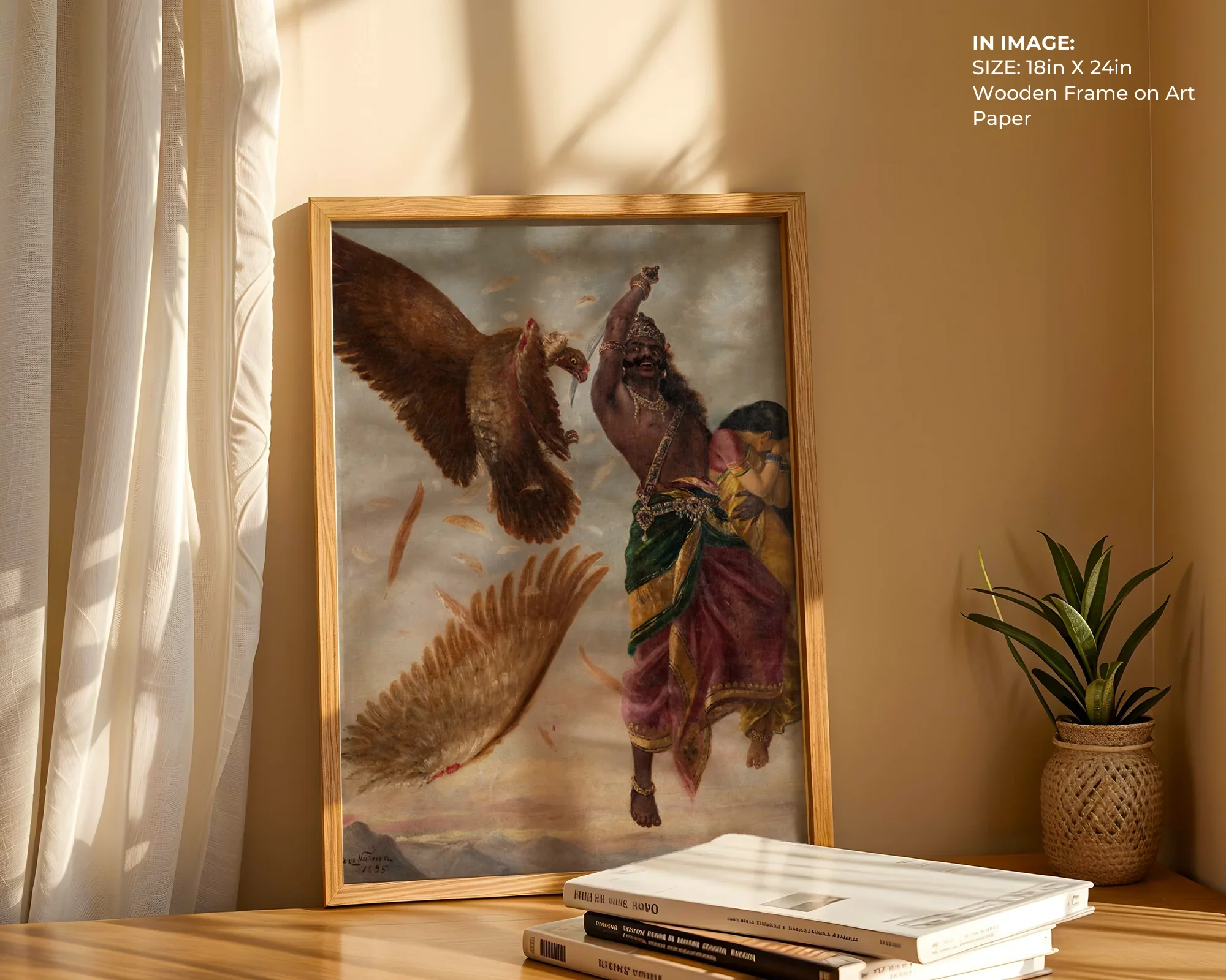 Ravana, Sita & Jatayu – Ramayana Drama Art - Gallery Image 4