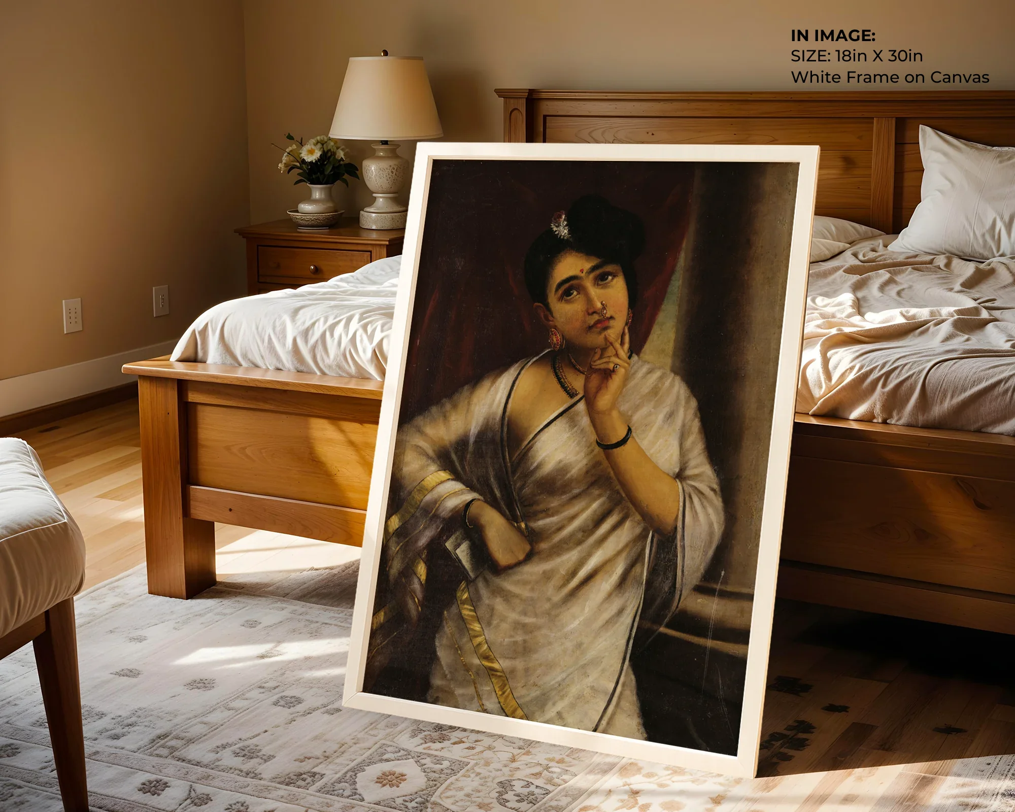 Reverie – Dreamy Indian Portrait Art - Gallery Image 1