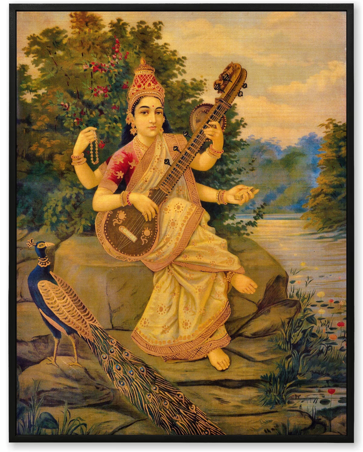 Saraswati Devi – Divine Knowledge Art