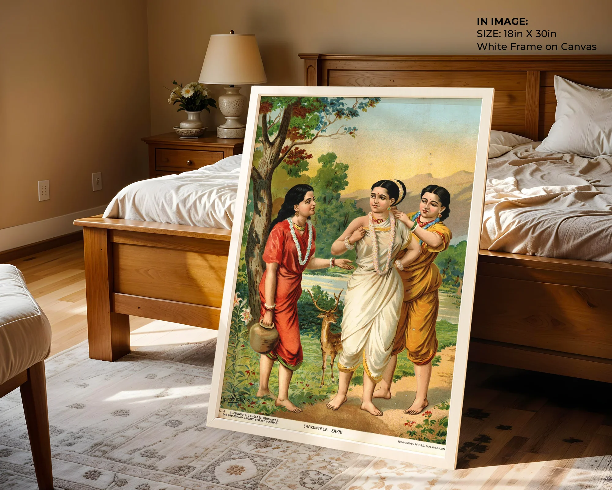 Shakuntala & Sakhis – Epic Companionship Art - Gallery Image 1