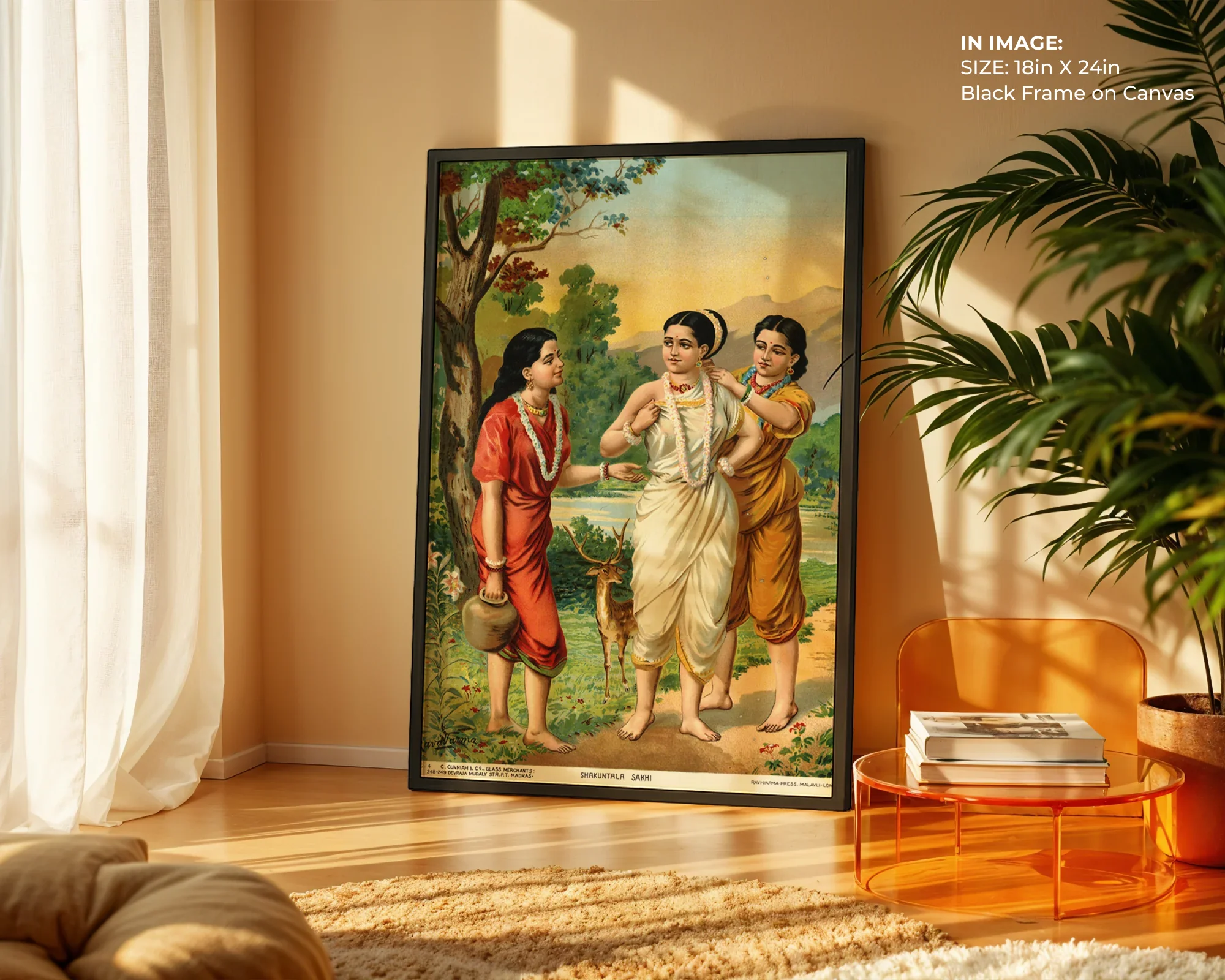 Shakuntala & Sakhis – Epic Companionship Art - Gallery Image 2