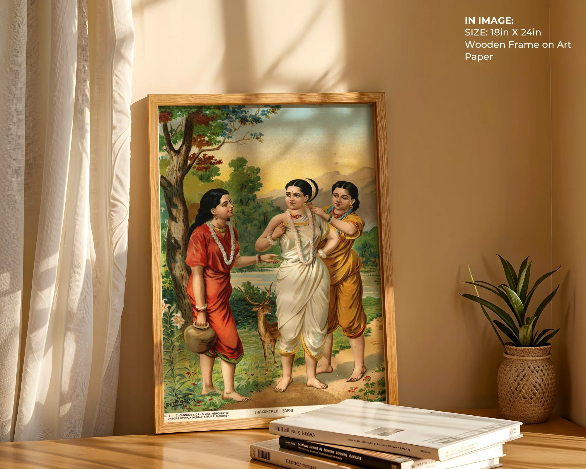 Shakuntala & Sakhis – Epic Companionship Art - Gallery Image 3