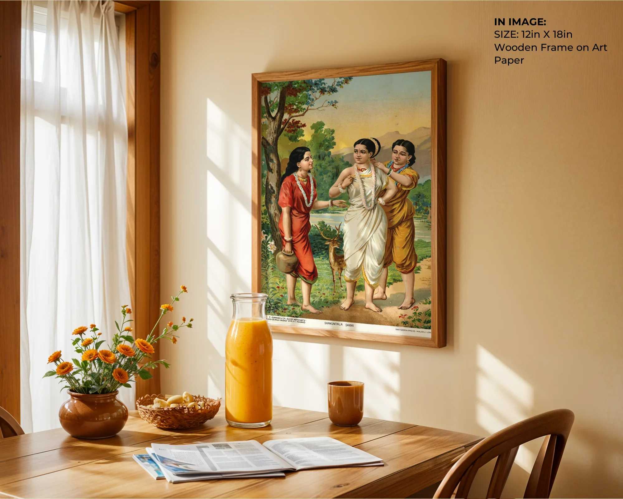 Shakuntala & Sakhis – Epic Companionship Art - Gallery Image 4