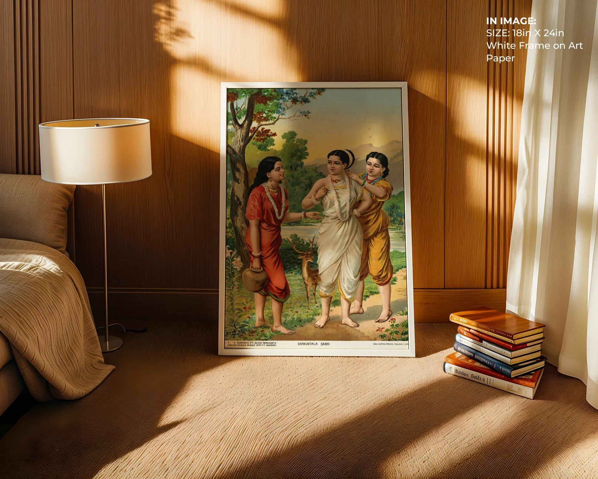 Shakuntala & Sakhis – Epic Companionship Art - Gallery Image 6