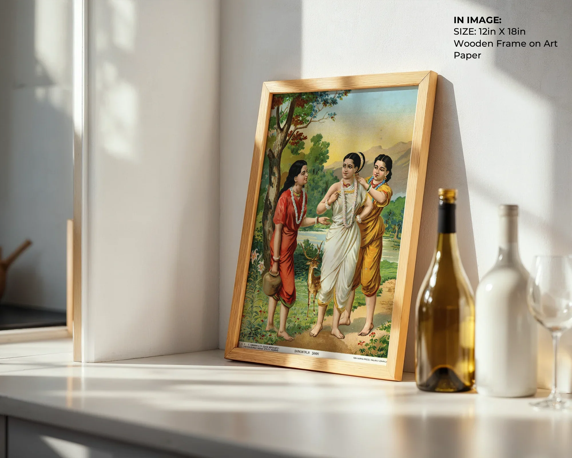 Shakuntala & Sakhis – Epic Companionship Art - Gallery Image 7