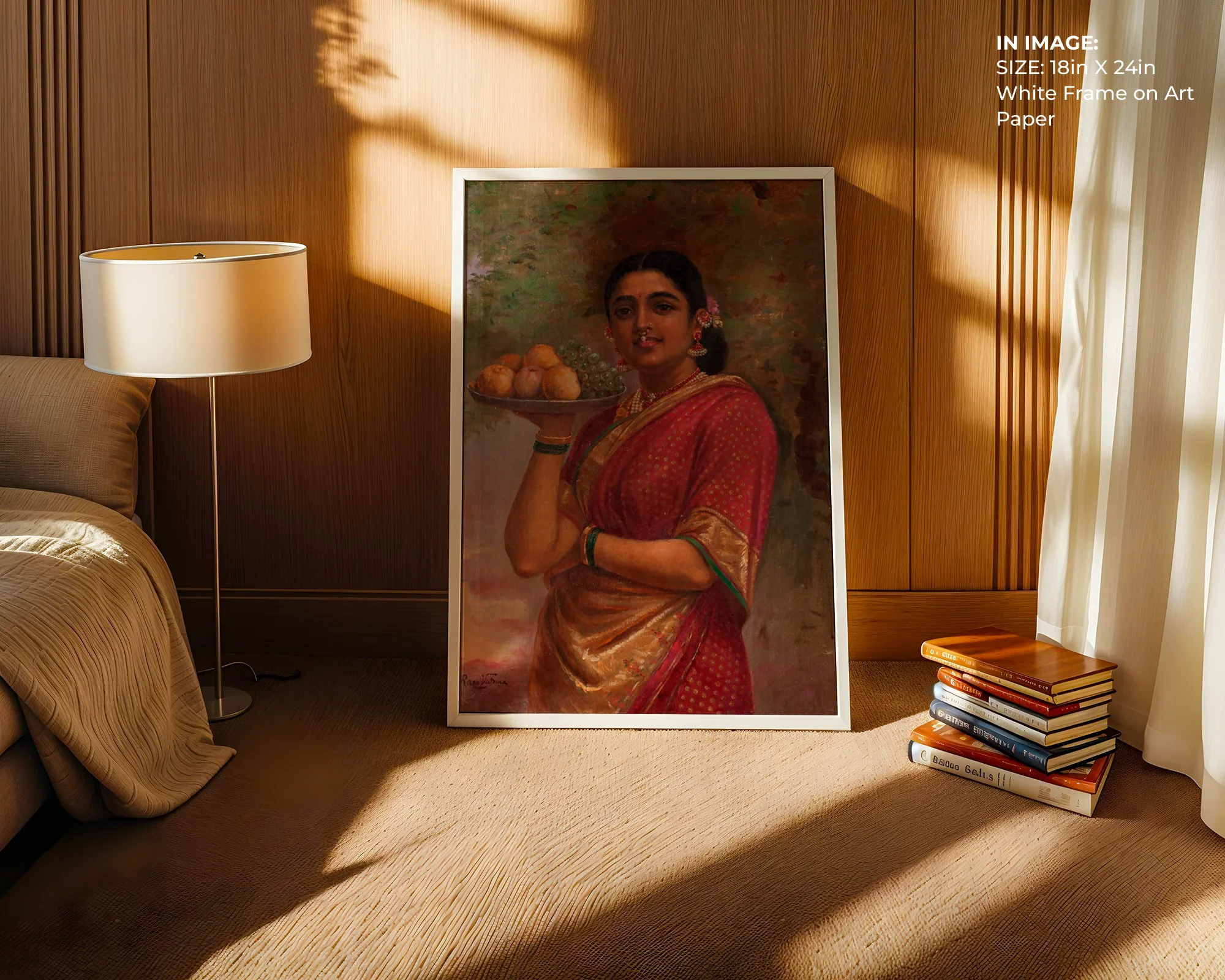 The Maharashtrian Lady – Graceful Indian Portrait - Gallery Image 6