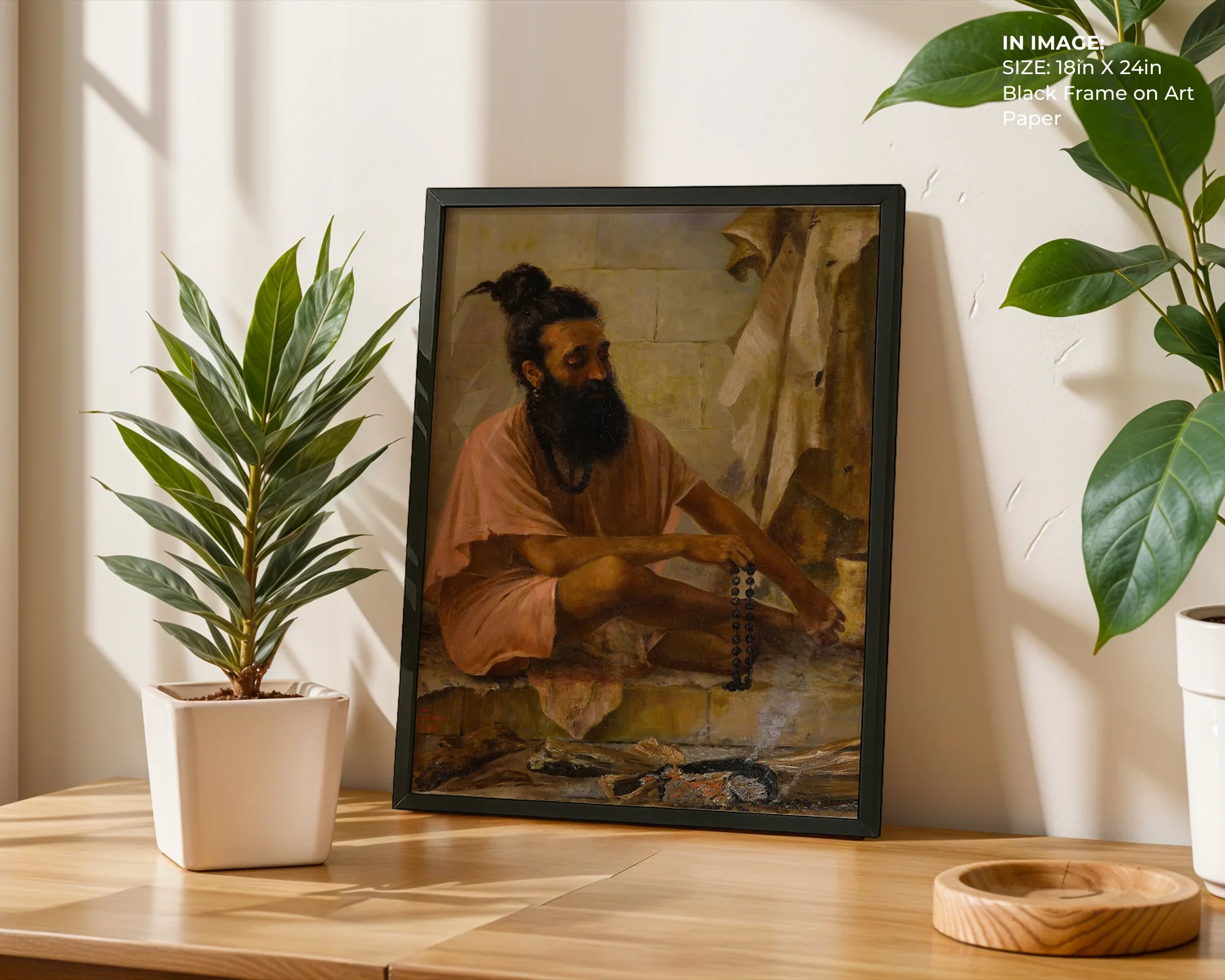 Vishvamitra Meditation – Sage of Wisdom Art - Gallery Image 2
