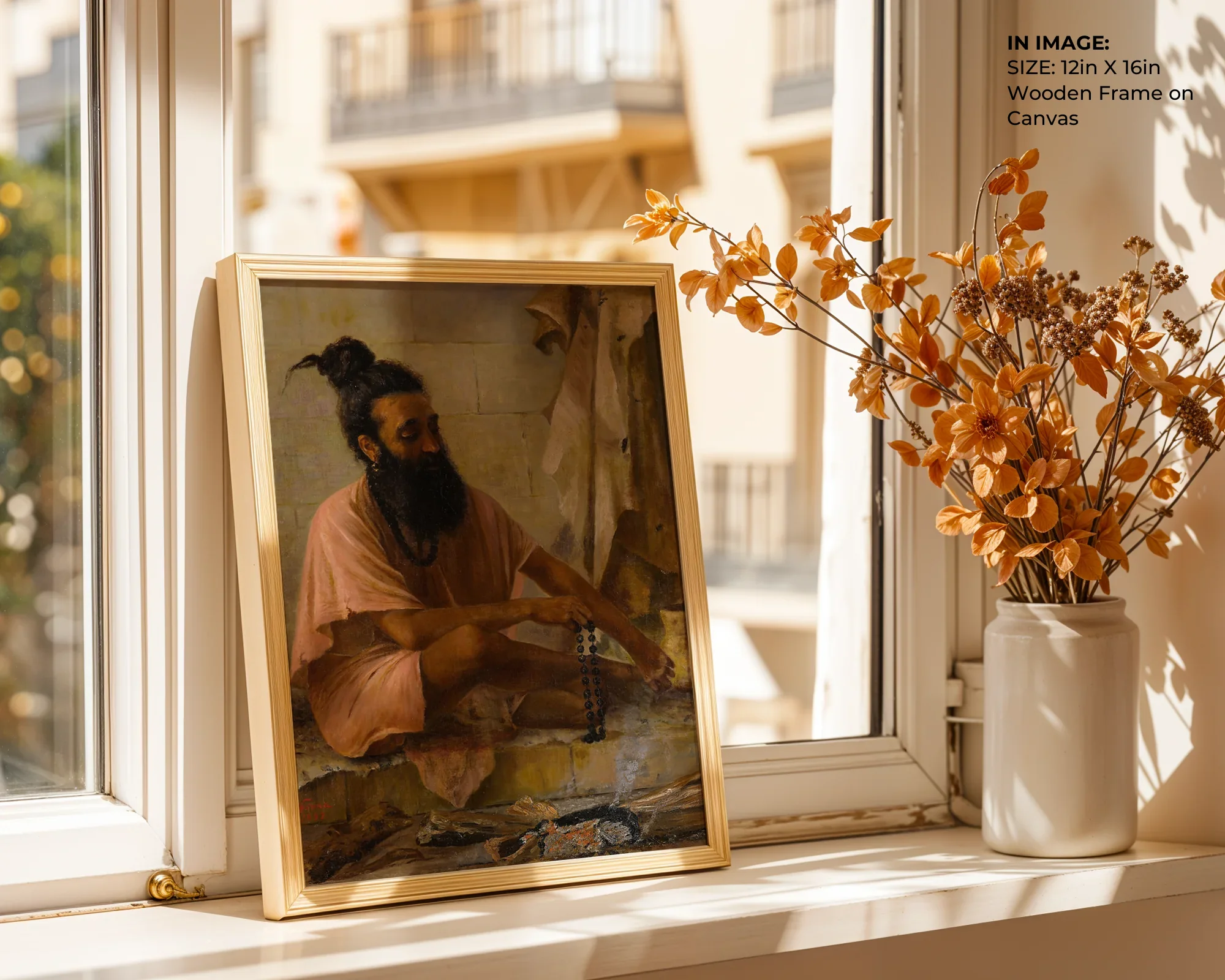 Vishvamitra Meditation – Sage of Wisdom Art - Gallery Image 4