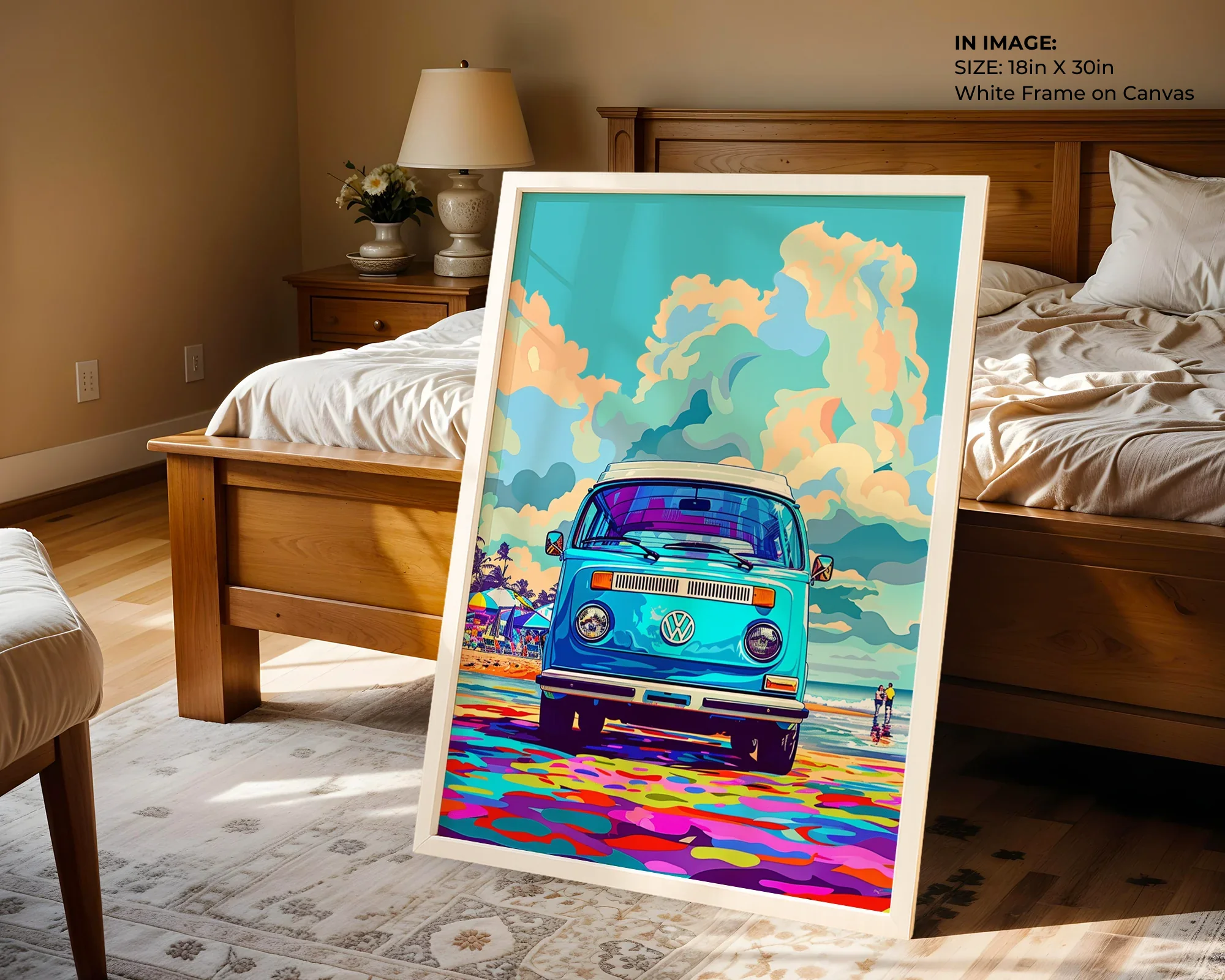 Blue Van by the Shore - Gallery Image 1