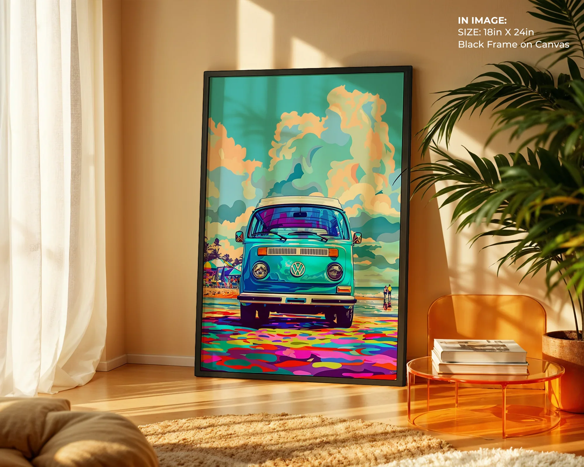 Blue Van by the Shore - Gallery Image 2