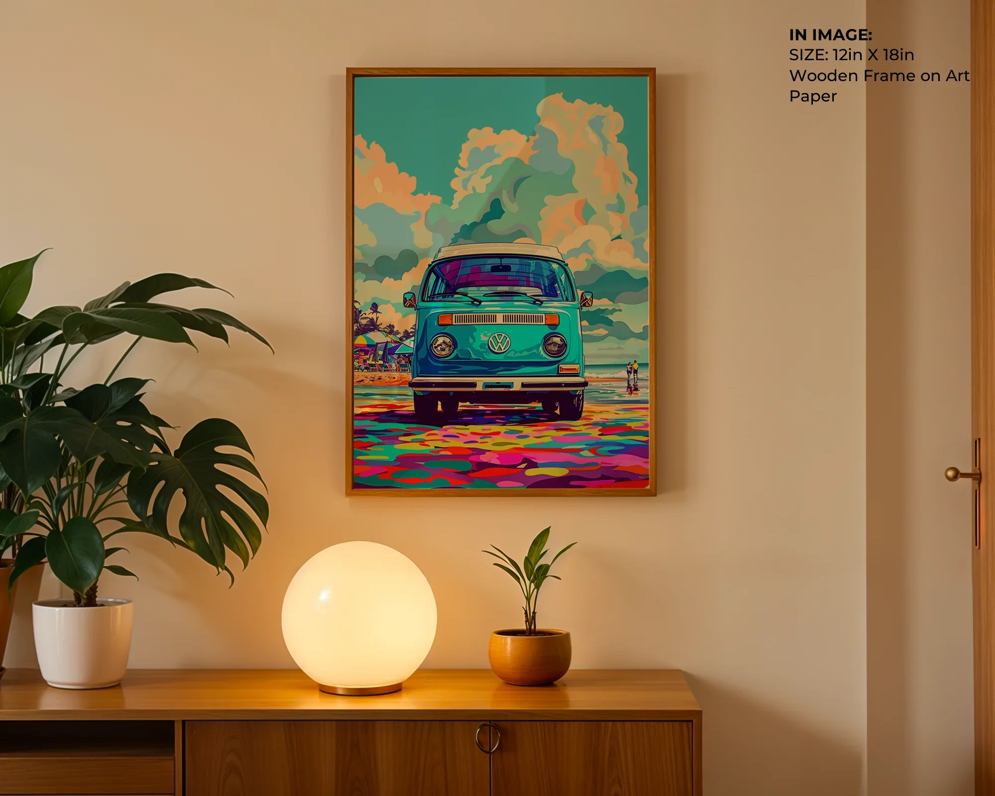 Blue Van by the Shore - Gallery Image 4