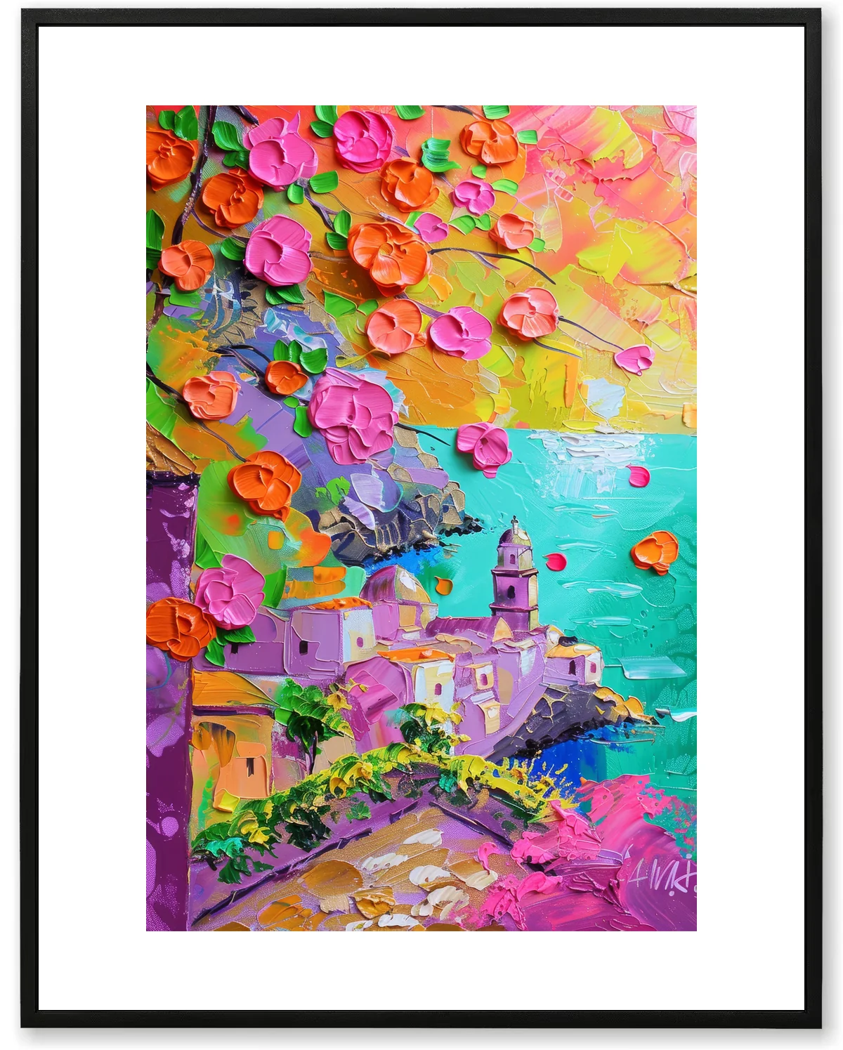 Floral Impasto Vista