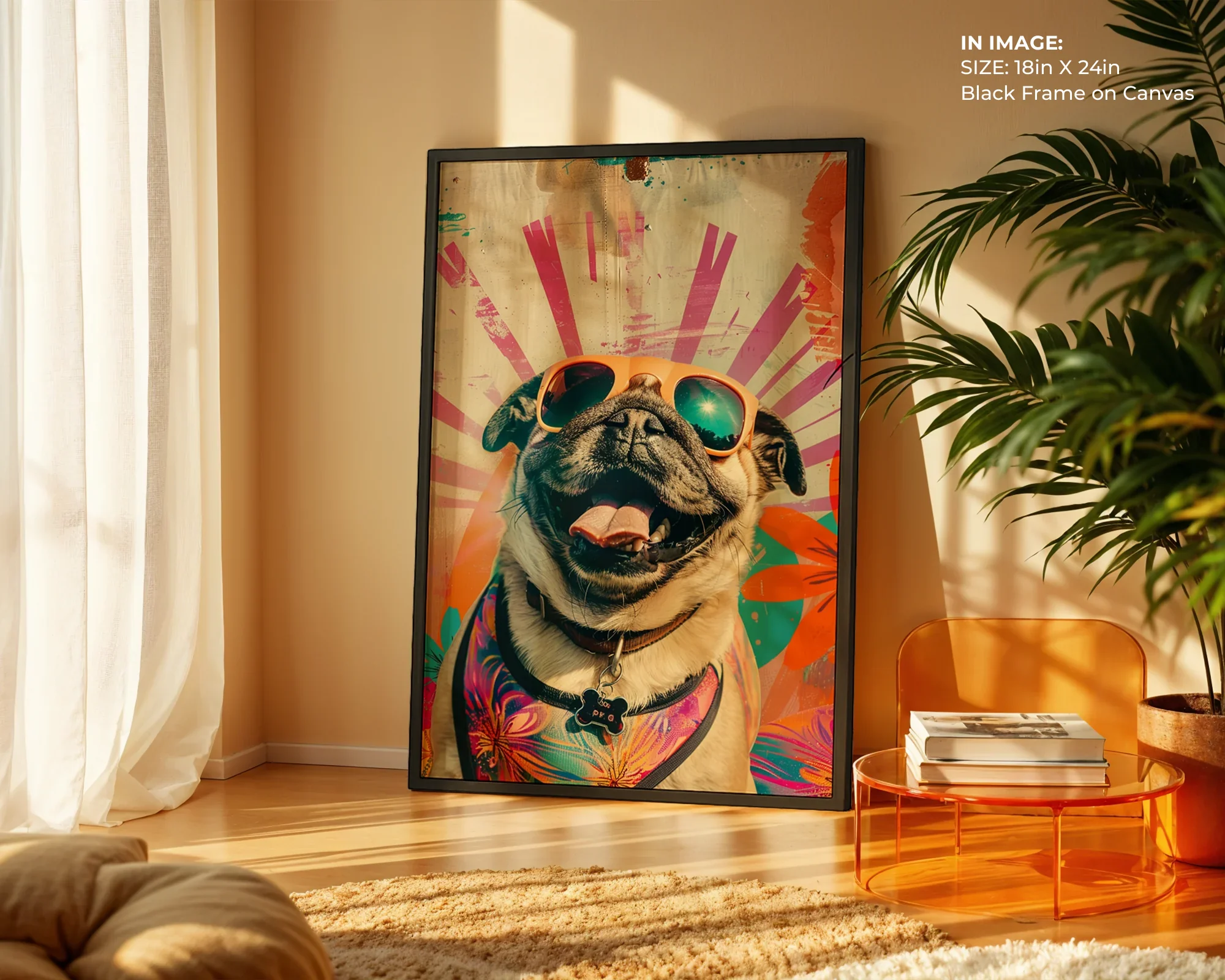 Happy Pug Sunburst - Gallery Image 2